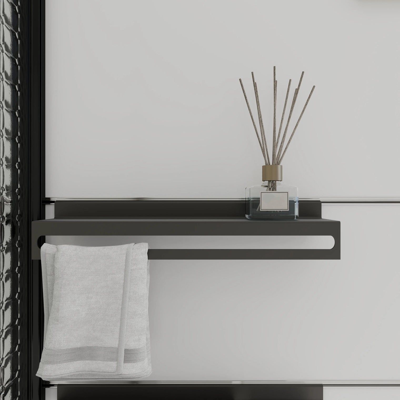 ELEMENTS ACCESSORIES Towel Holer (w/Tray) INFINITE BATH