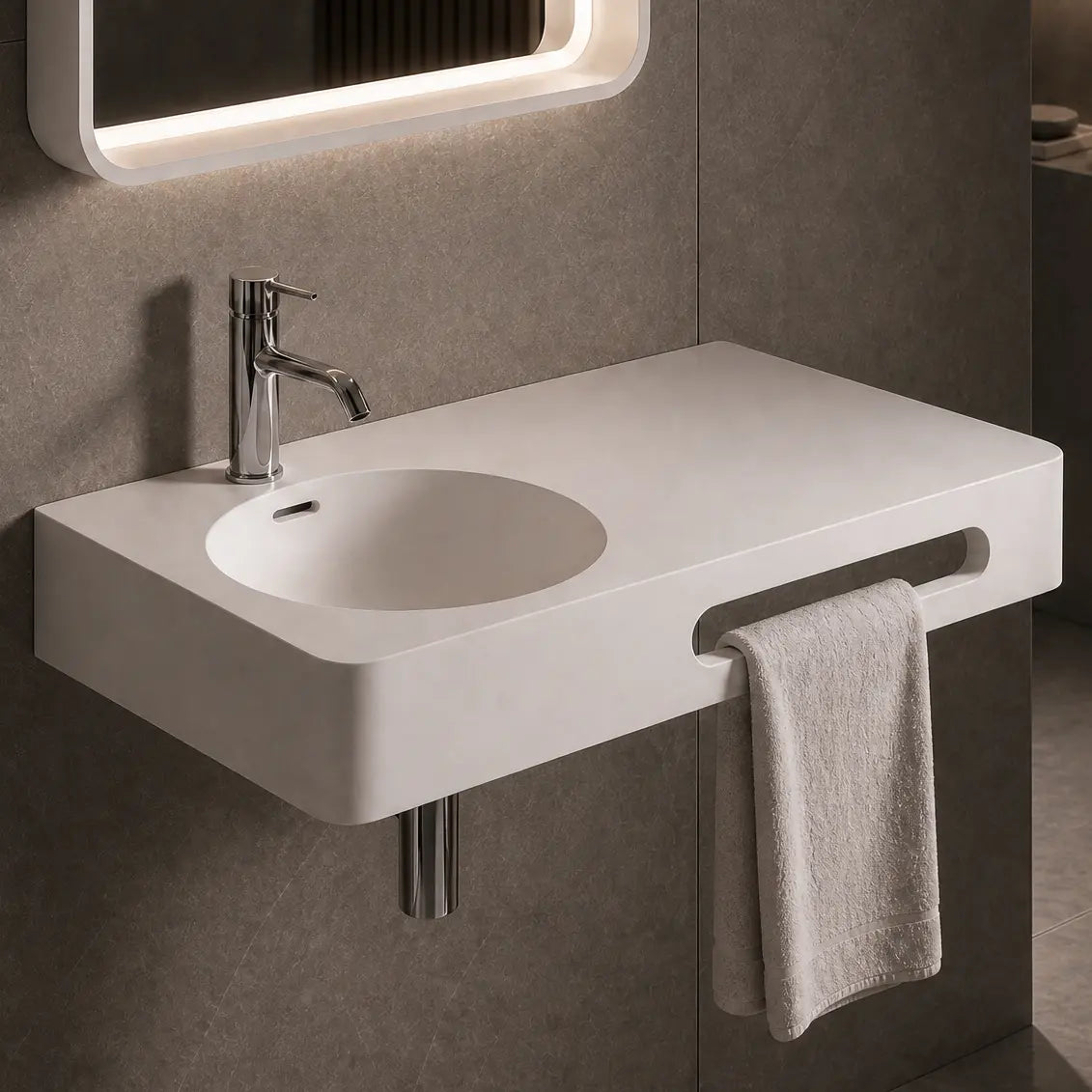 Cirque WM Basin 90L w/ Towel Bar