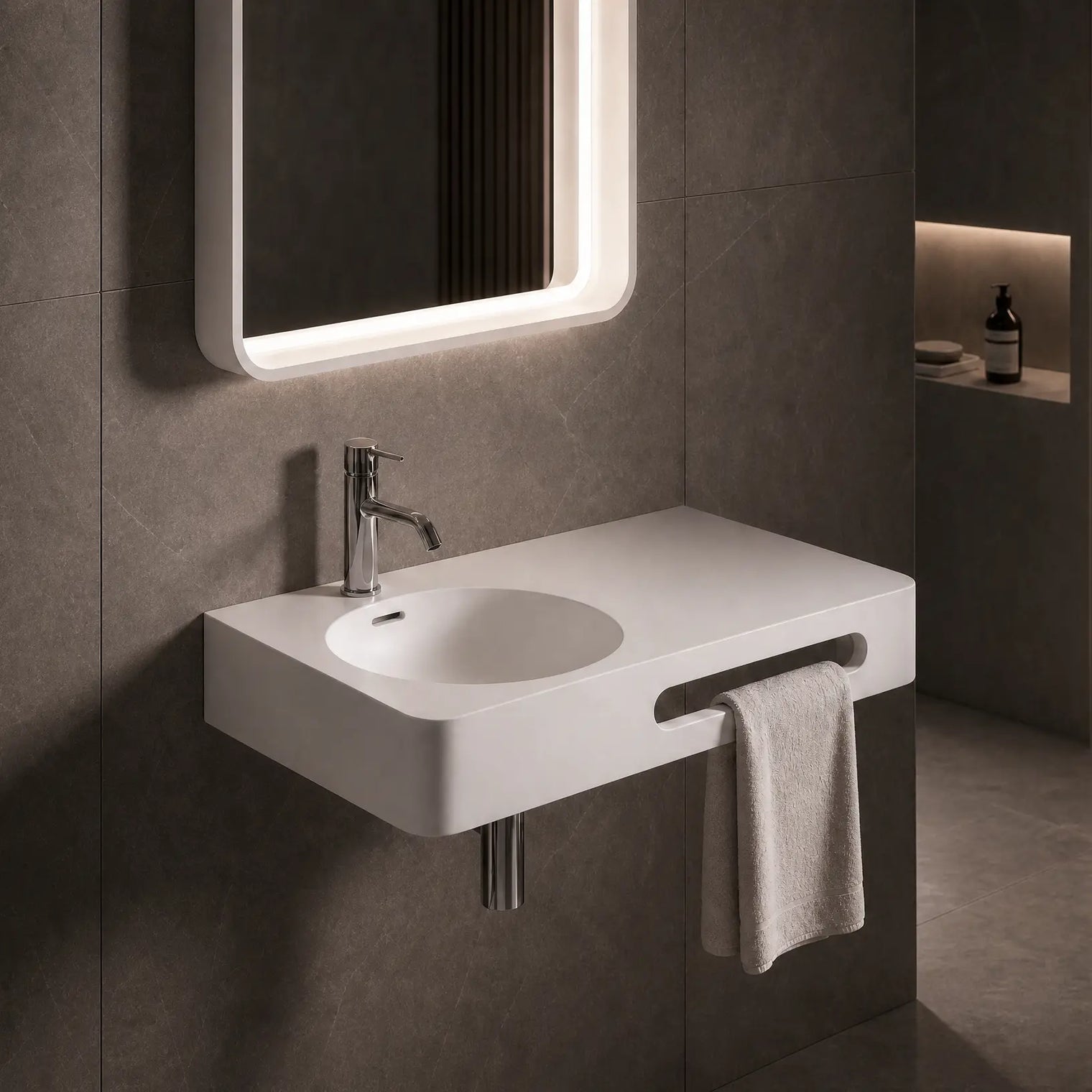Cirque WM Basin 75L with Towel Bar