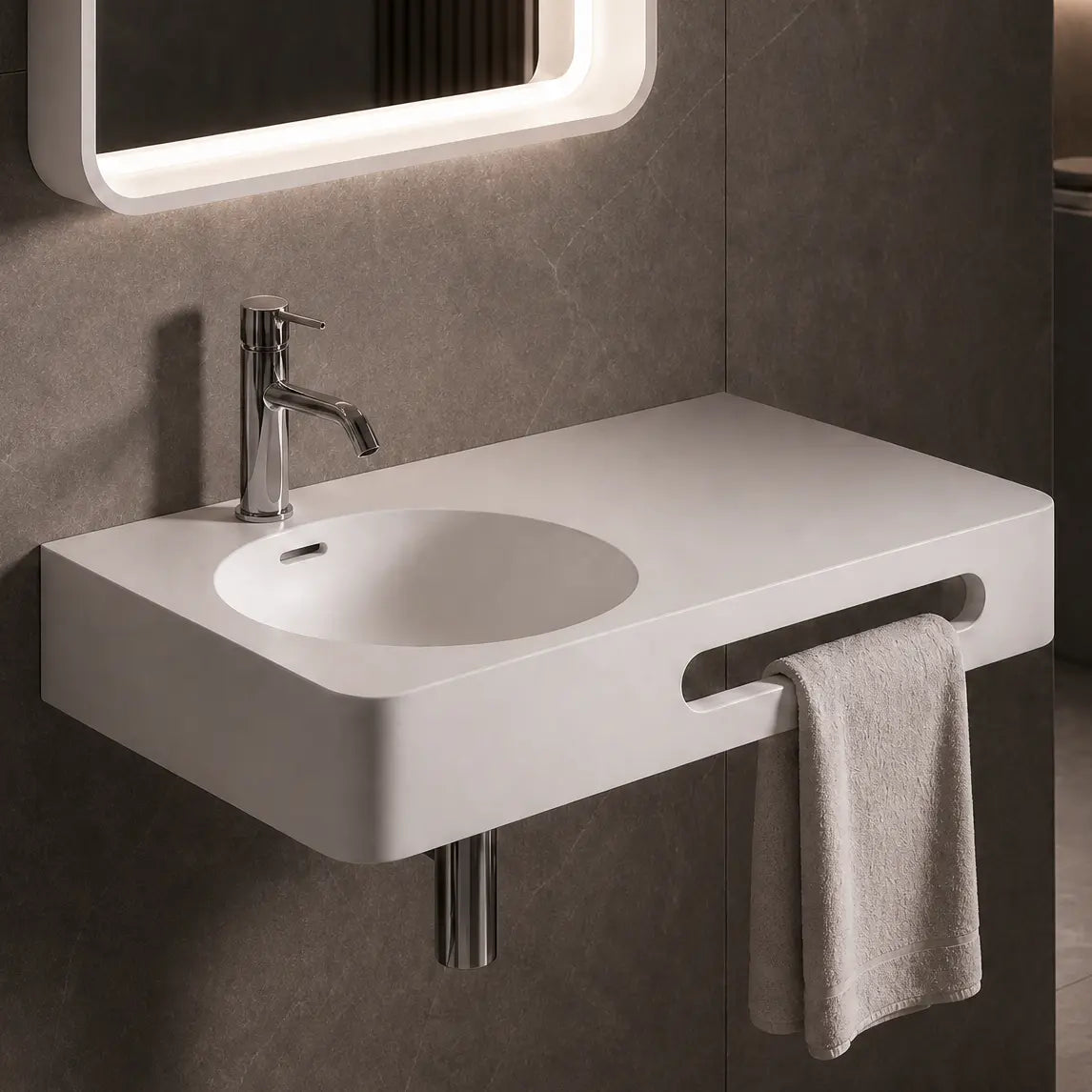 Cirque WM Basin 75L with Towel Bar