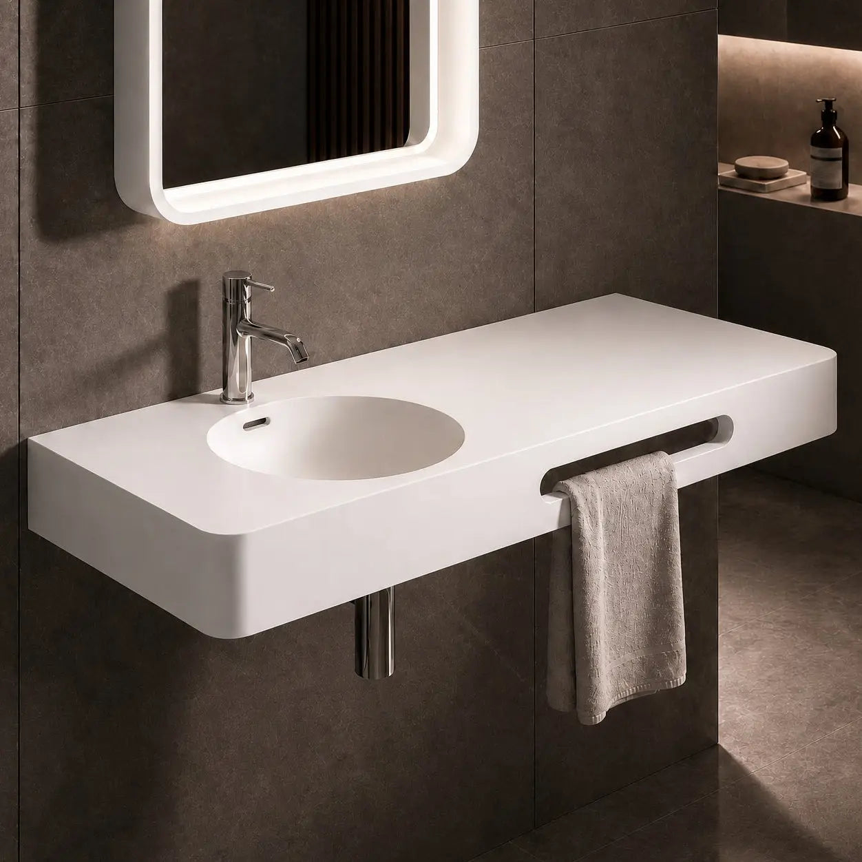 Cirque WM Basin 120L w/ Towel Bar