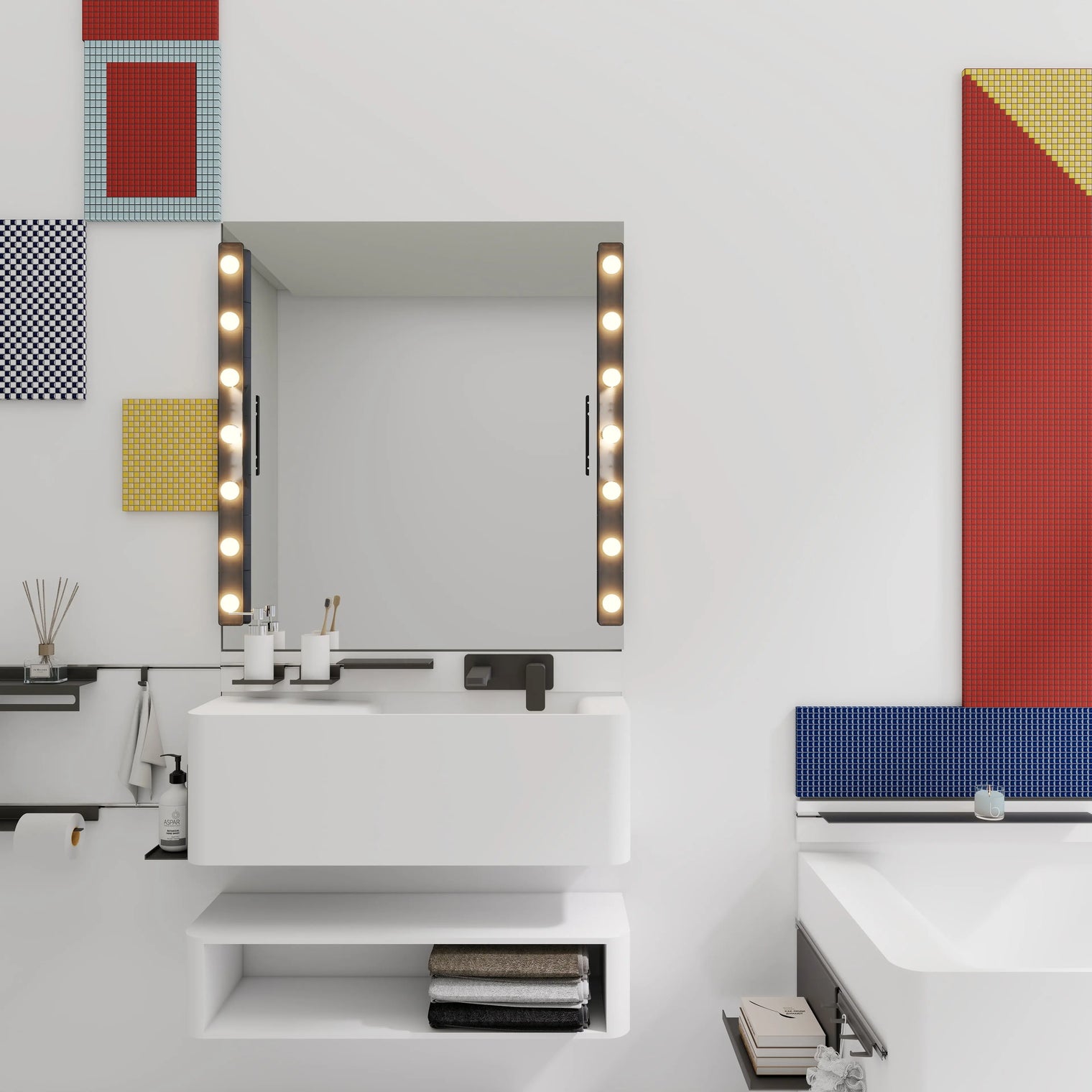 ELEMENTS Bathroom Lighting HOLLYWOOD INFINITE BATH