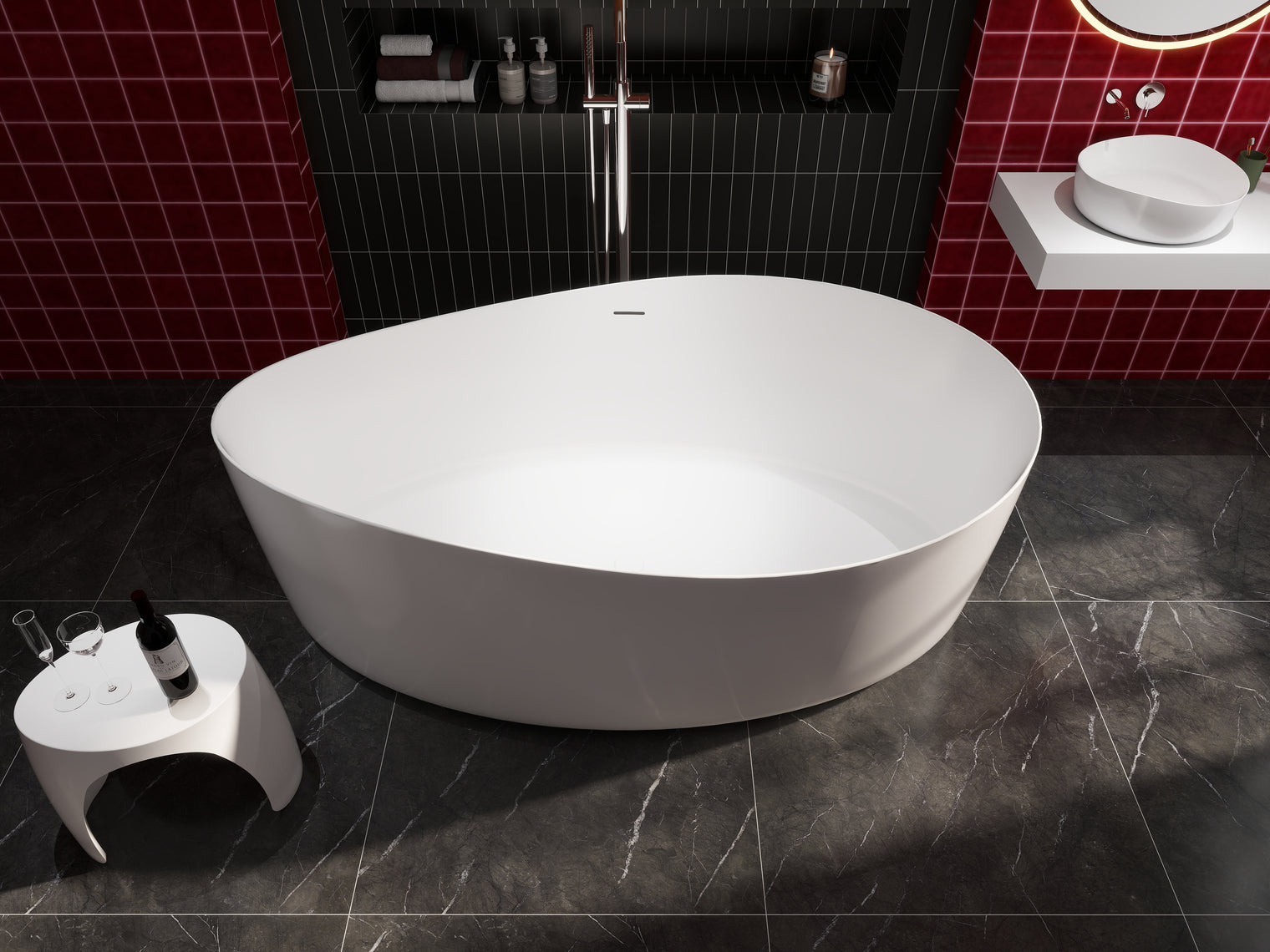 SolidHarmony 175-BATHTUBS-INFINITE-訂造洗手盆,浴室翻新, small size bathtubs, custom-made bathtub HK,freestanding bathtub Hong Kong, 獨立式 浴缸 香港, premium bathtub brands HK, Where to buy bathtubs in Hong Kong, best custom bathroom furniture HK, Infinite Bath, Infinite浴缸, Cloakroom,Vanities, Mirrors,Bathroom Furniture, 浴室裝修,浴室 櫃 訂造