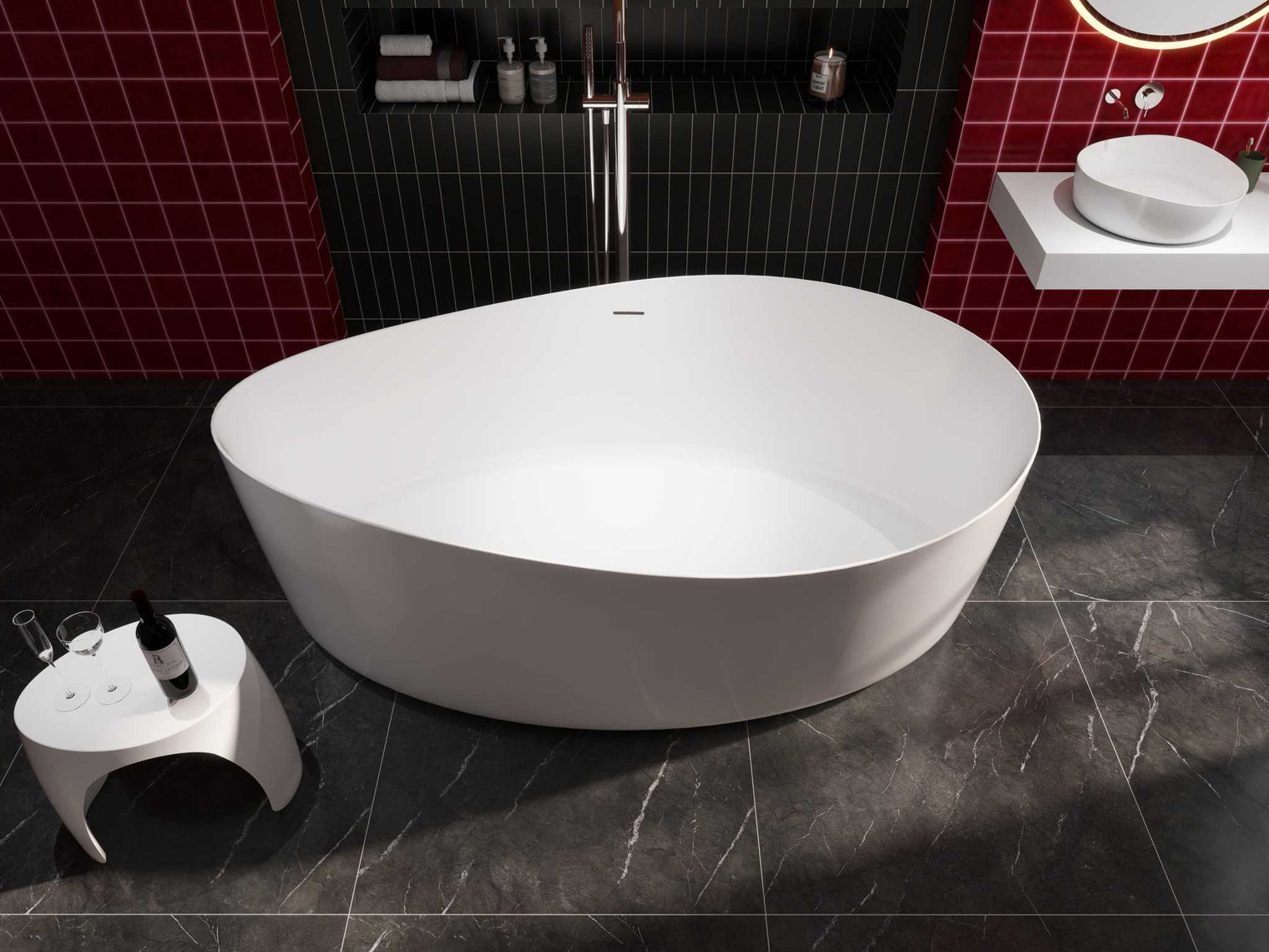 SolidHarmony 175-BATHTUBS-INFINITE-訂造洗手盆,浴室翻新, small size bathtubs, custom-made bathtub HK,freestanding bathtub Hong Kong, 獨立式 浴缸 香港, premium bathtub brands HK, Where to buy bathtubs in Hong Kong, best custom bathroom furniture HK, Infinite Bath, Infinite浴缸, Cloakroom,Vanities, Mirrors,Bathroom Furniture, 浴室裝修,浴室 櫃 訂造
