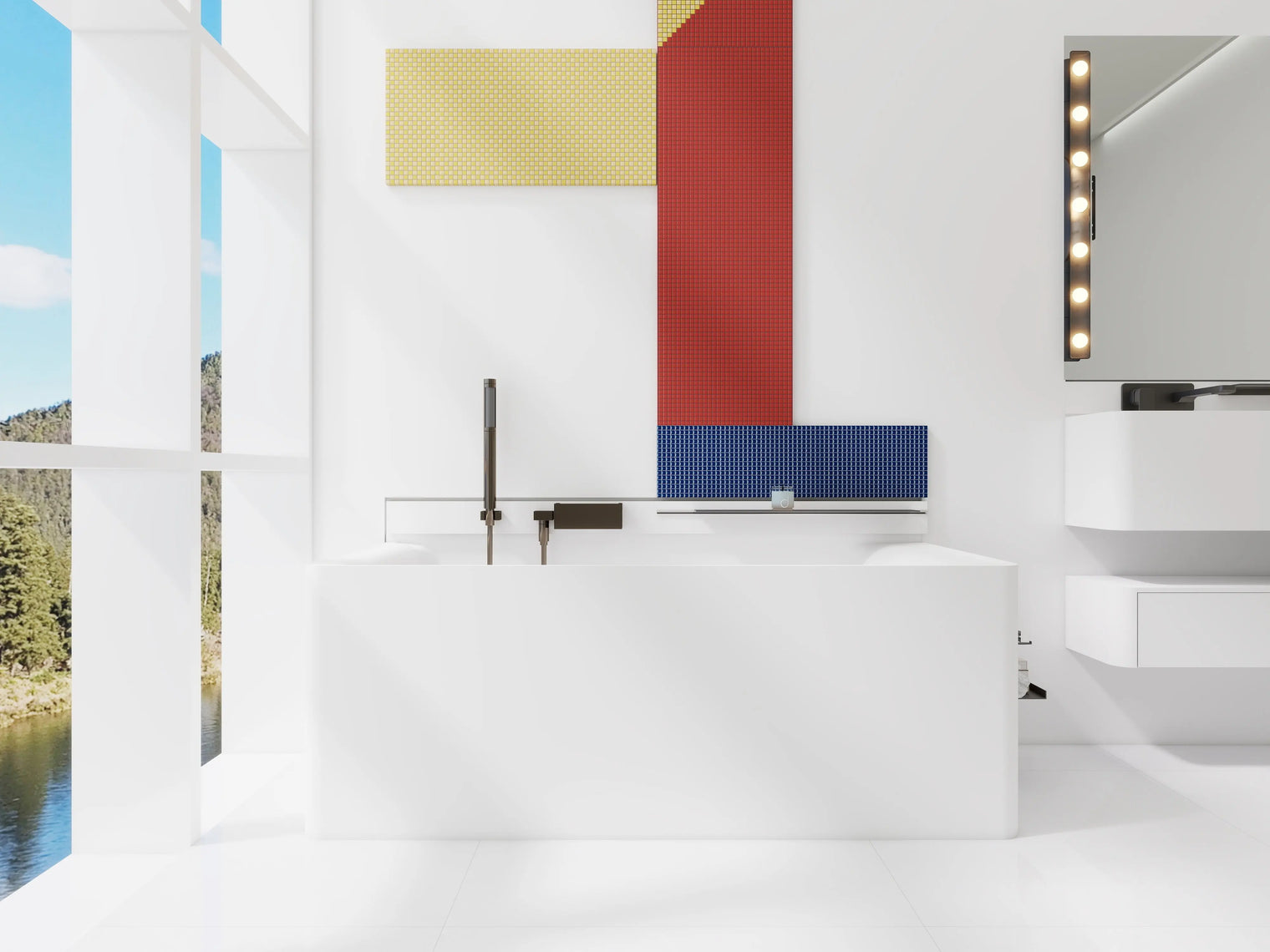 ELEMENTS BATHTUBS Backrest on Right INFINITE BATH