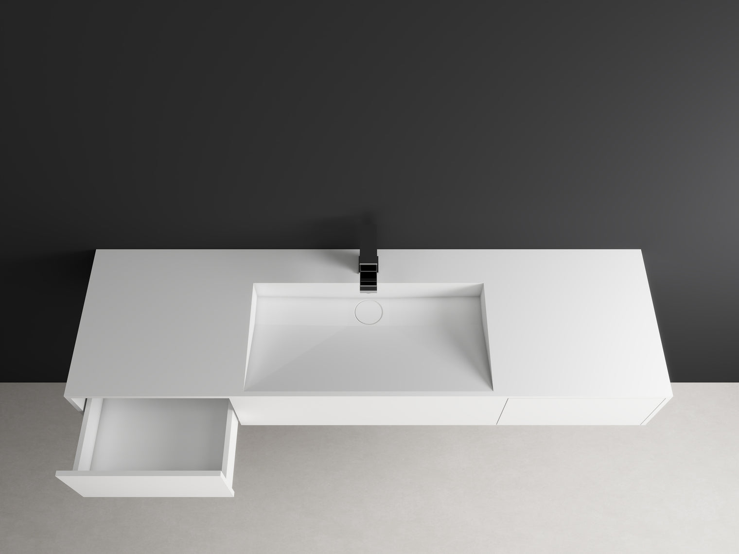 Pure WM 140 Basin w/2 Drawers