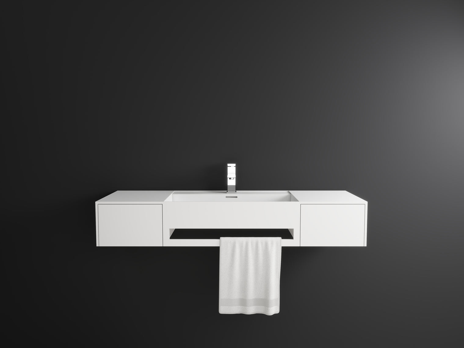 CUBE-X WM 120 basin w/Drawers