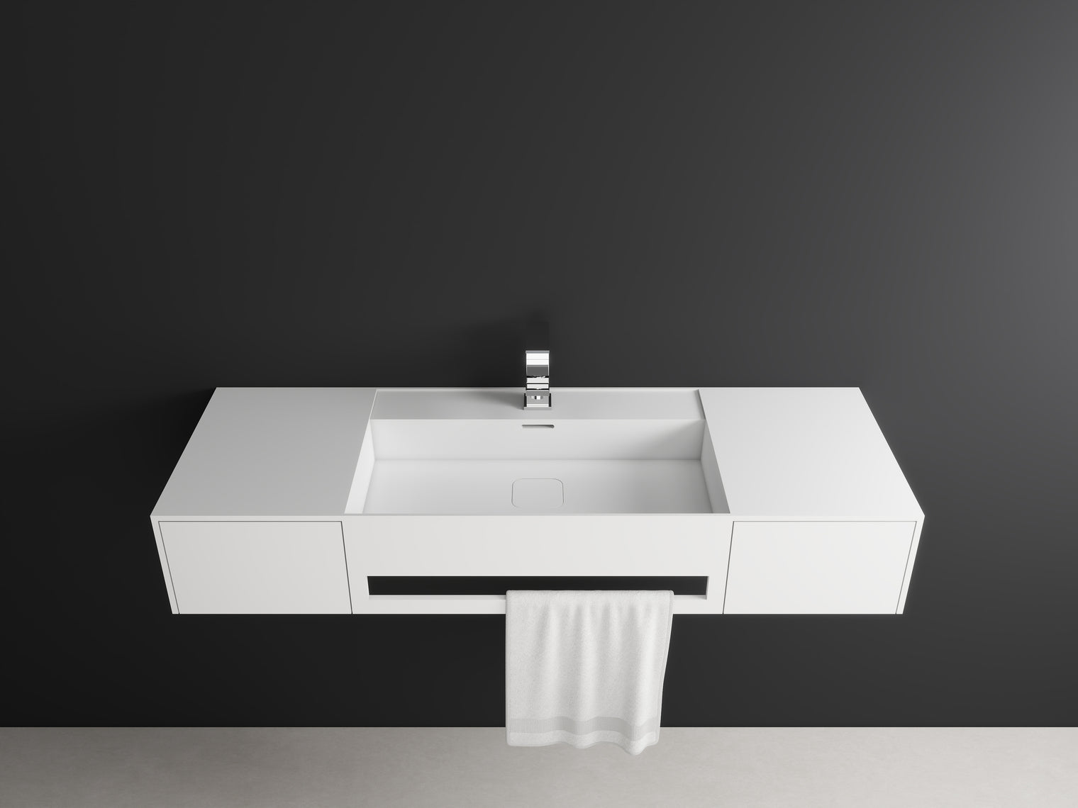 CUBE-X WM 120 basin w/Drawers