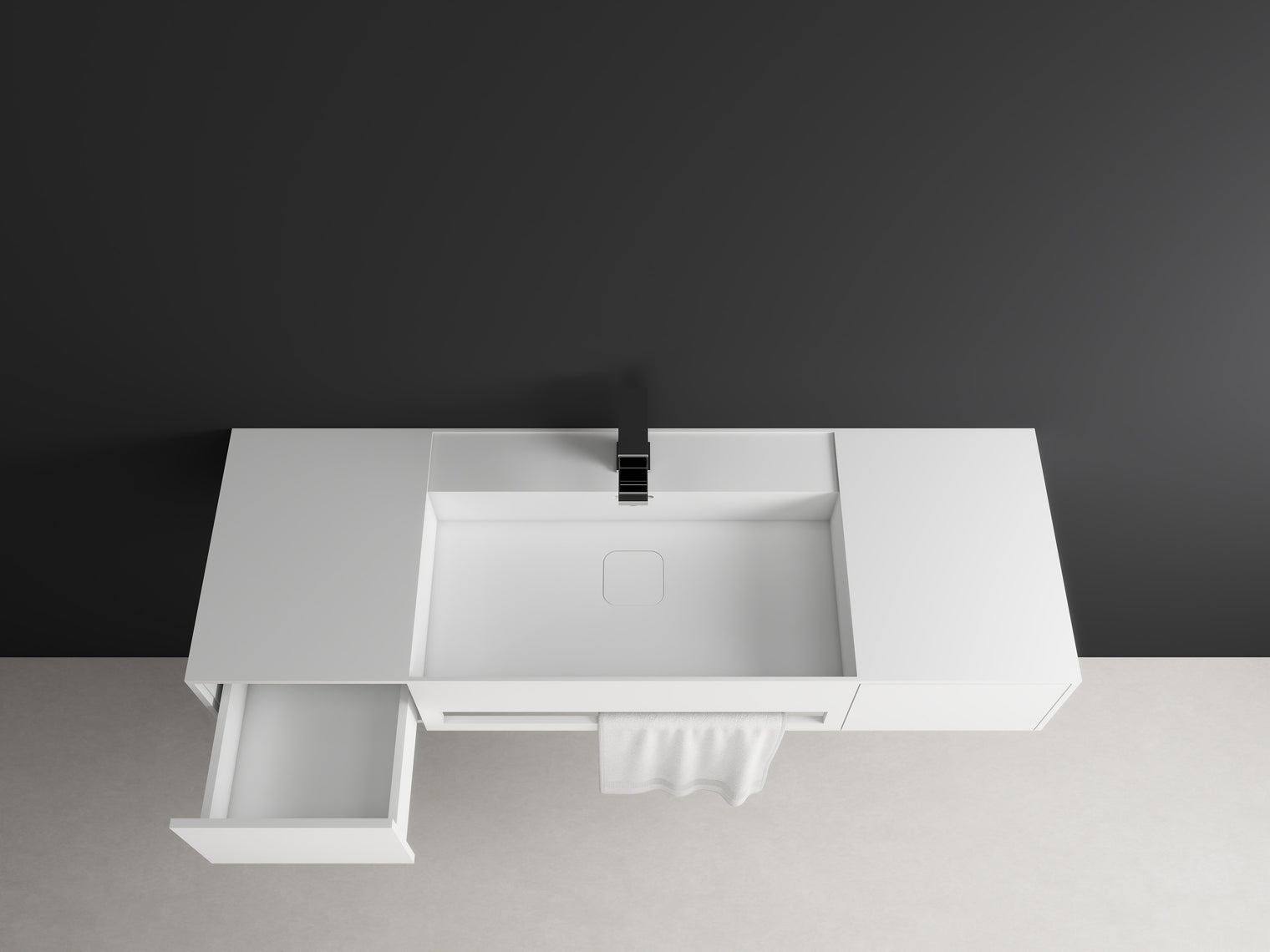 CUBE-X WM 120 basin w/Drawers