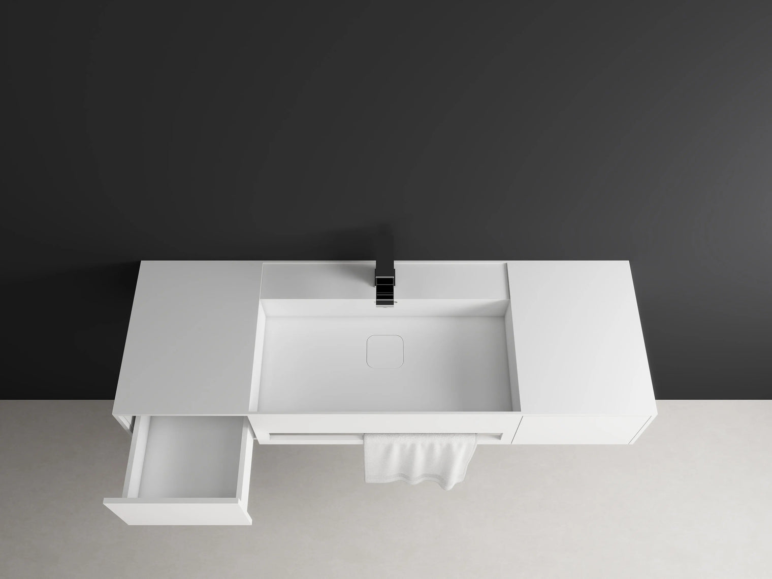 CUBE-X WM 120 basin w/Drawers