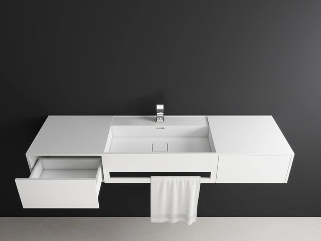 CUBE-X WM 140 basin w/Drawers