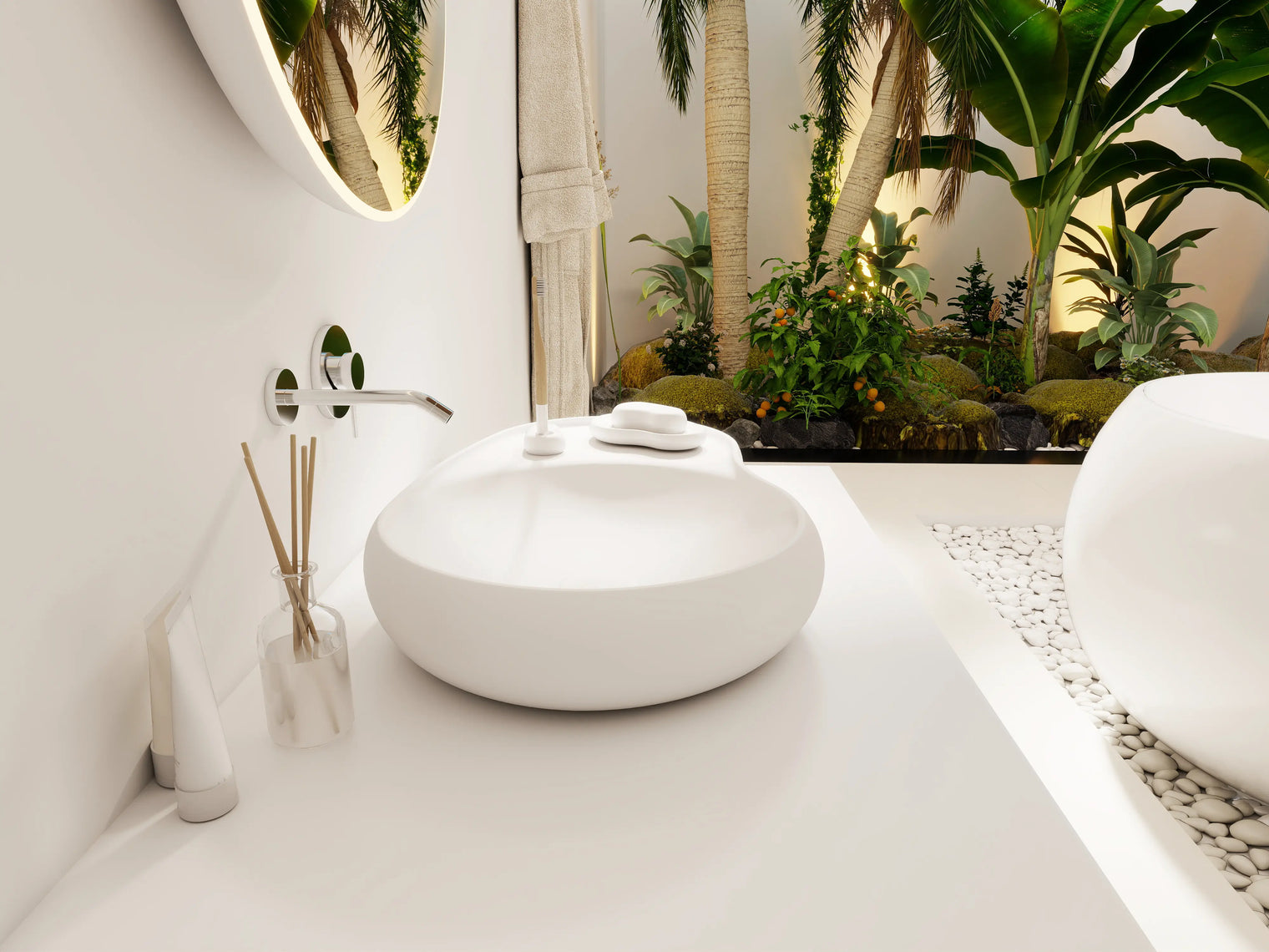 SEED Overcounter Washbasins w/Deck INFINITE BATH