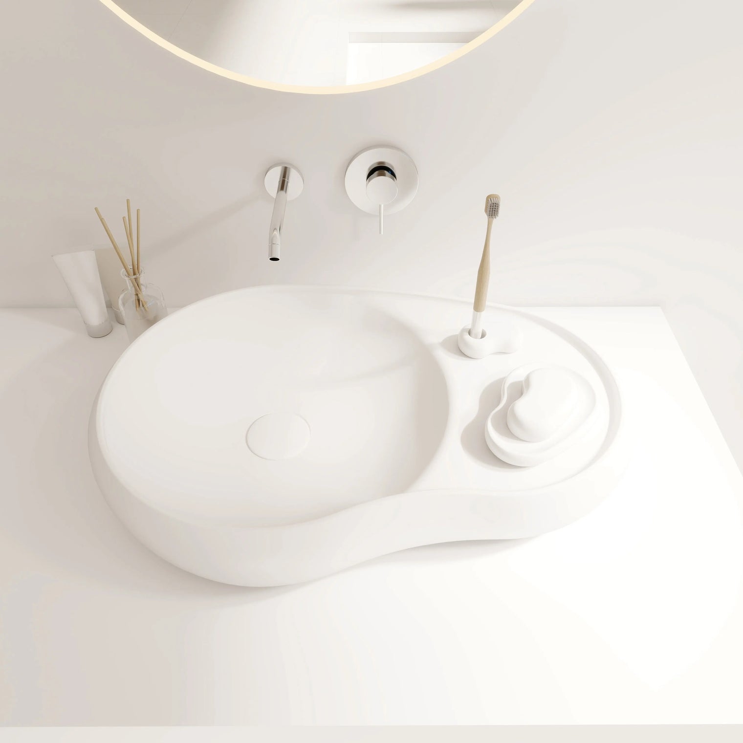 SEED Overcounter Washbasins w/Deck INFINITE BATH