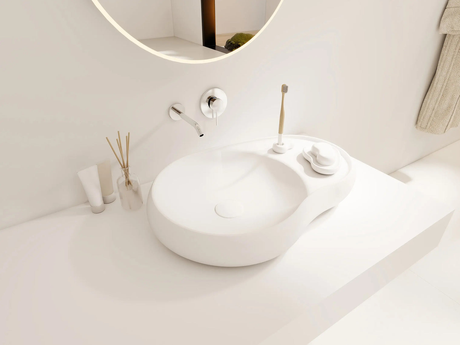 SEED Overcounter Washbasins w/Deck INFINITE BATH