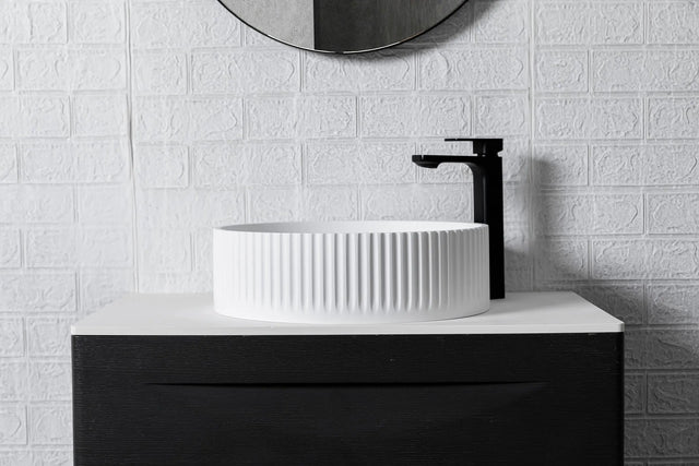 Basin with Stripes (Round) 44-OVERCOUNTER WASHBASINS-INFINITE BATH-訂造洗手盆,浴室翻新, small size bathtubs, custom-made bathtub HK,freestanding bathtub Hong Kong, 獨立式 浴缸 香港, premium bathtub brands HK, Where to buy bathtubs in Hong Kong, best custom bathroom furniture HK, Infinite Bath, Infinite浴缸, Cloakroom,Vanities, Mirrors,Bathroom Furniture, 浴室裝修,浴室 櫃 訂造