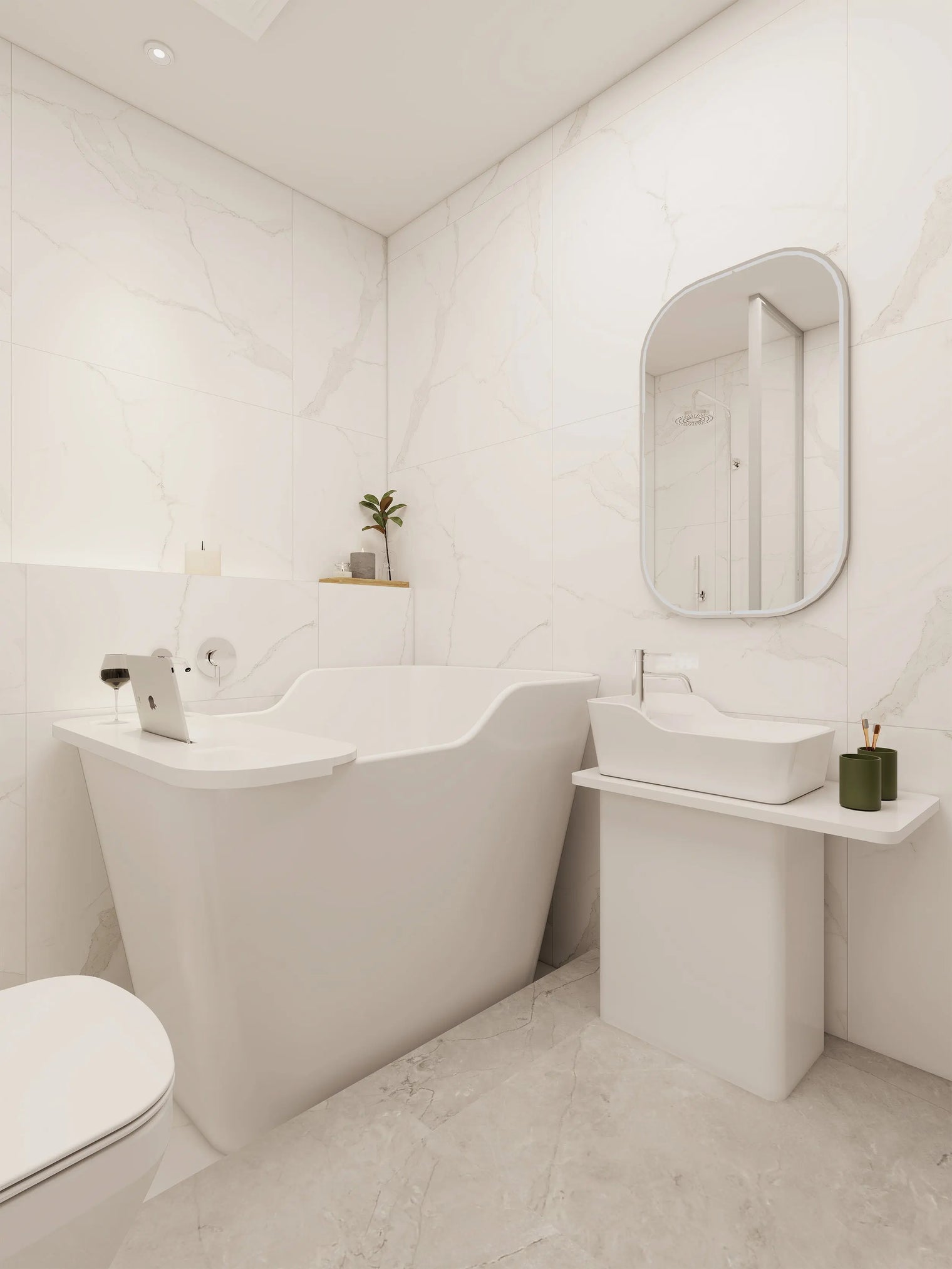 OSAKA L-Edge Overcounter Basins INFINITE BATH