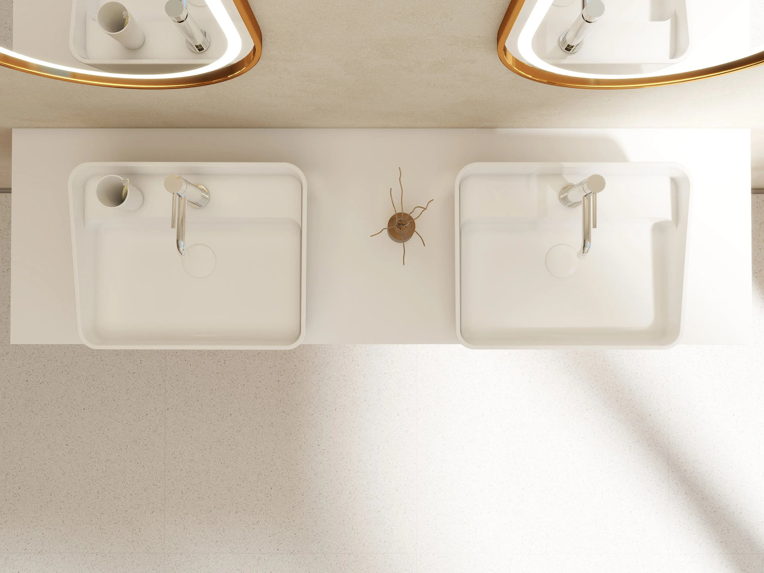 OSAKA RR (BE)Bevel Edge Overcounter Basins INFINITE BATH