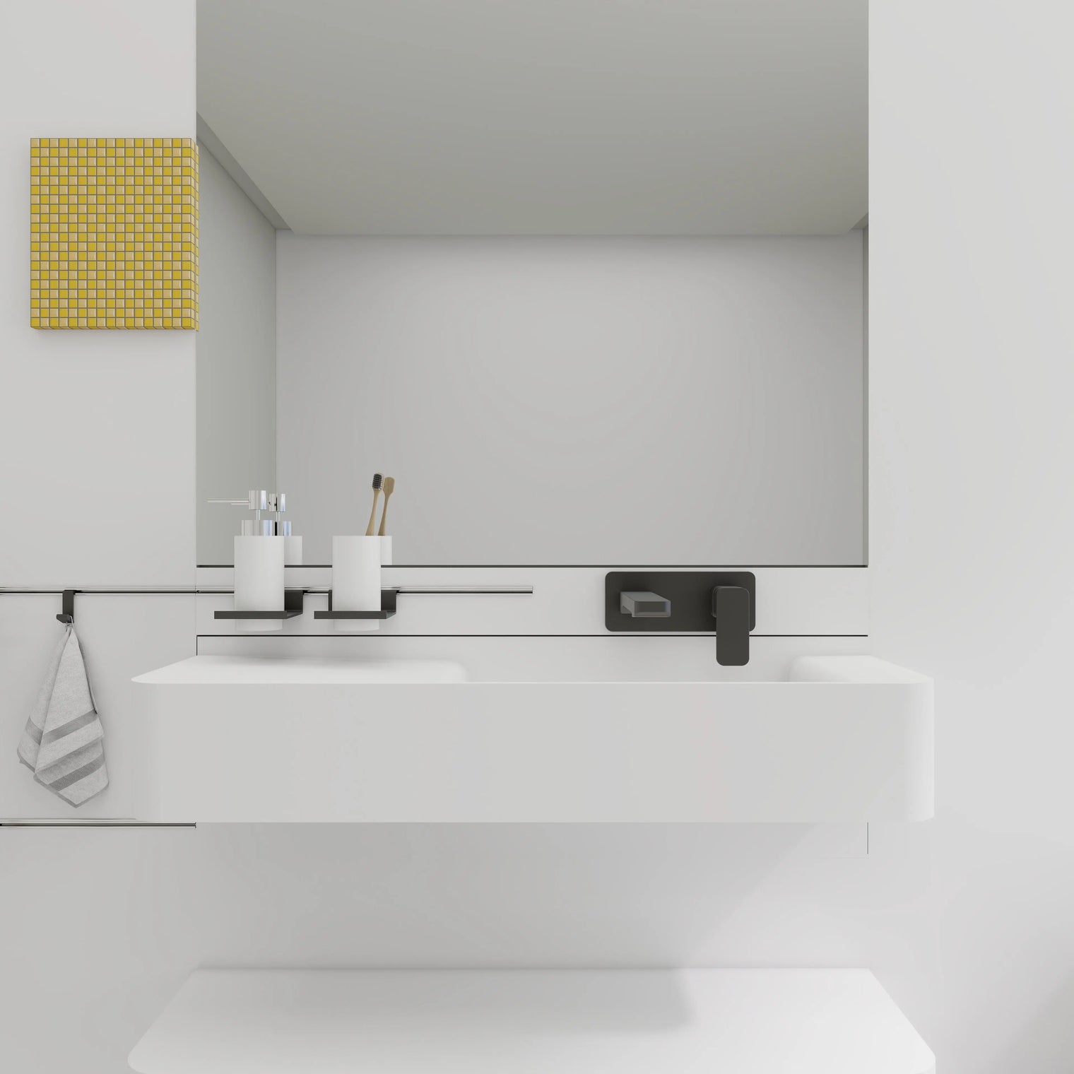 ELEMENTS Wall-Mount Washbasins Bowl on Right INFINITE BATH