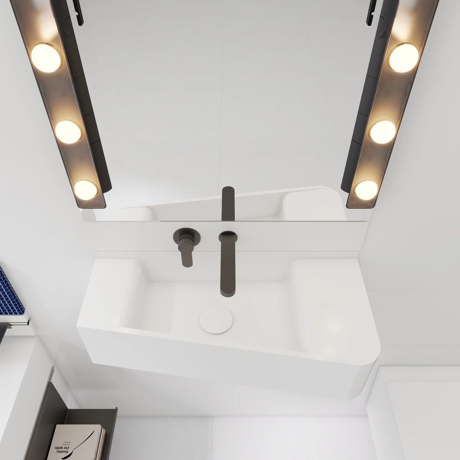 ELEMENTS Wall-Mount Washbasins Bowl Left INFINITE BATH