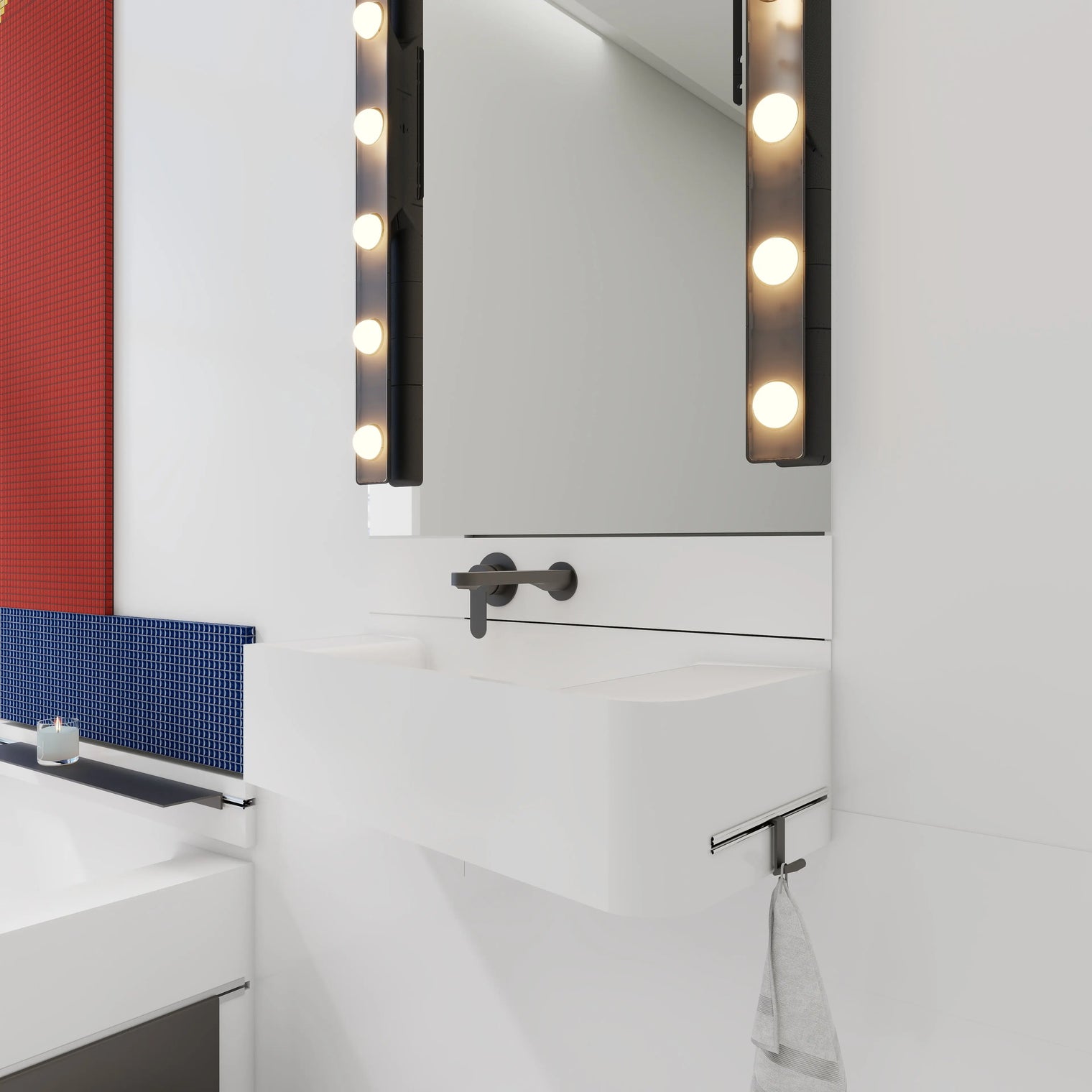 ELEMENTS Wall-Mount Washbasins Bowl Left INFINITE BATH