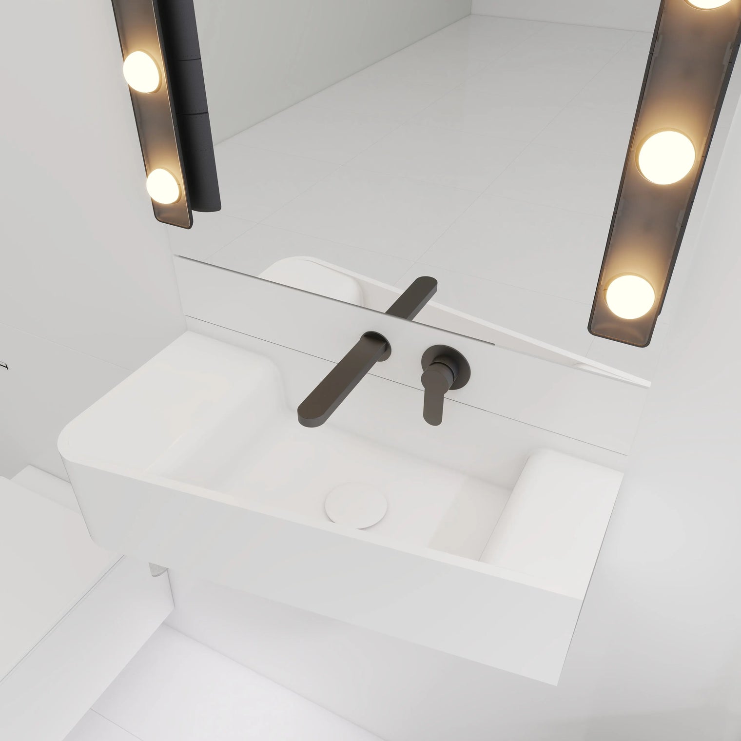 ELEMENTS Wall-Mount Washbasins Bowl Right INFINITE BATH