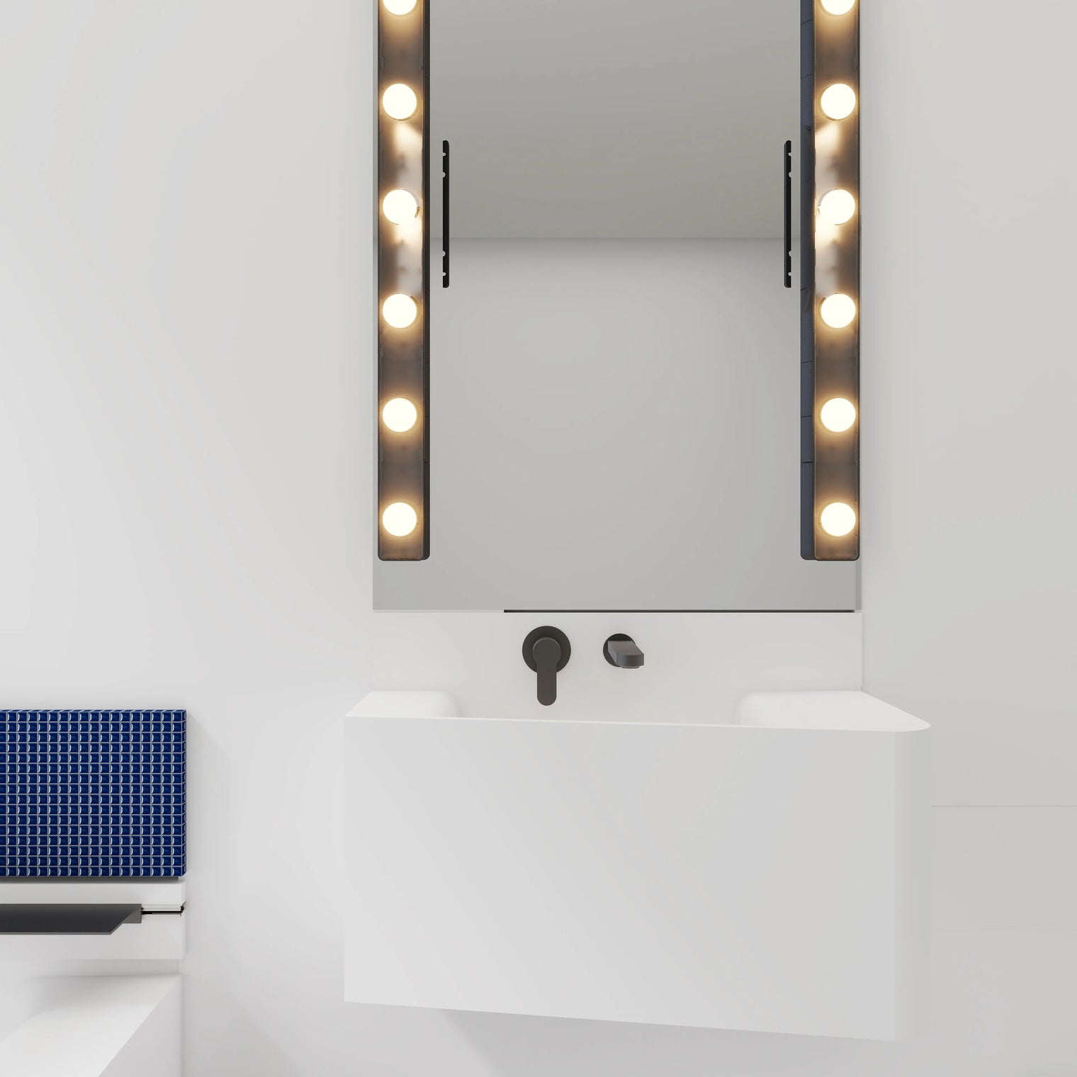 ELEMENTS Wall-Mount Washbasins Bowl on Left INFINITE BATH