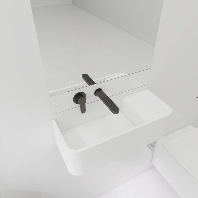 ELEMENTS Wall-Mount Washbasins Bowl on Left INFINITE BATH