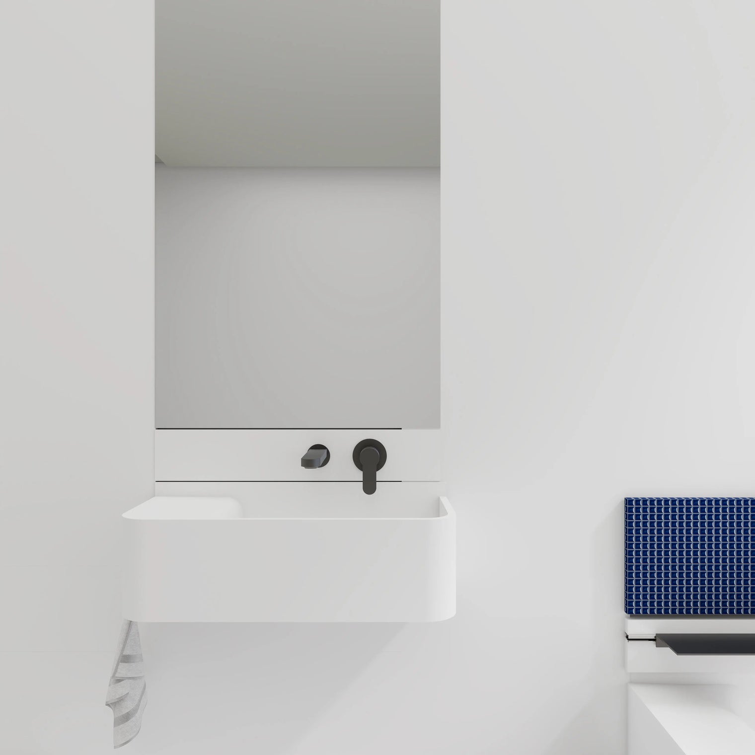 ELEMENTS Wall-Mount Washbasins Bowl on Right INFINITE BATH