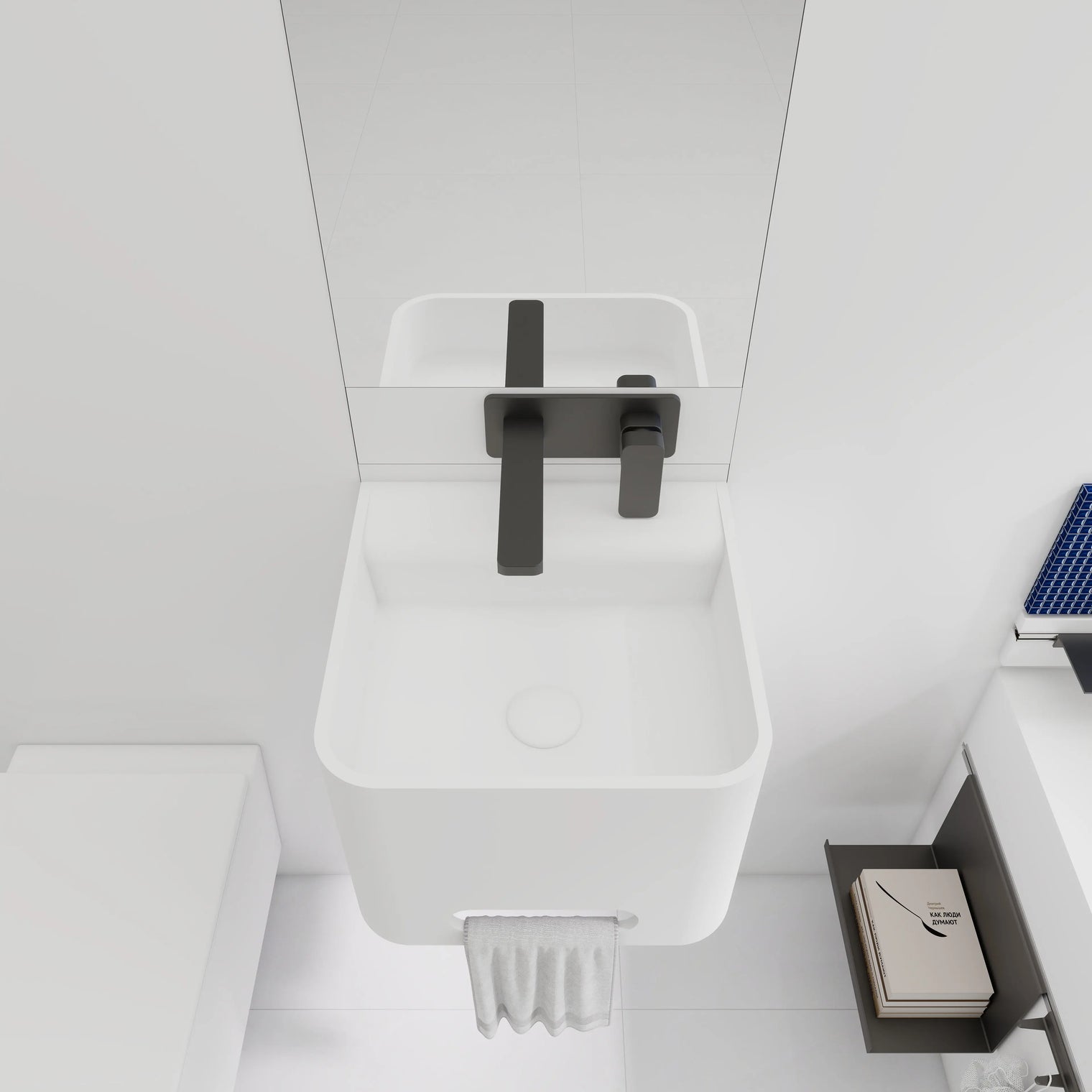 ELEMENTS Wall-Mount Washbasins w/towel bar INFINITE BATH