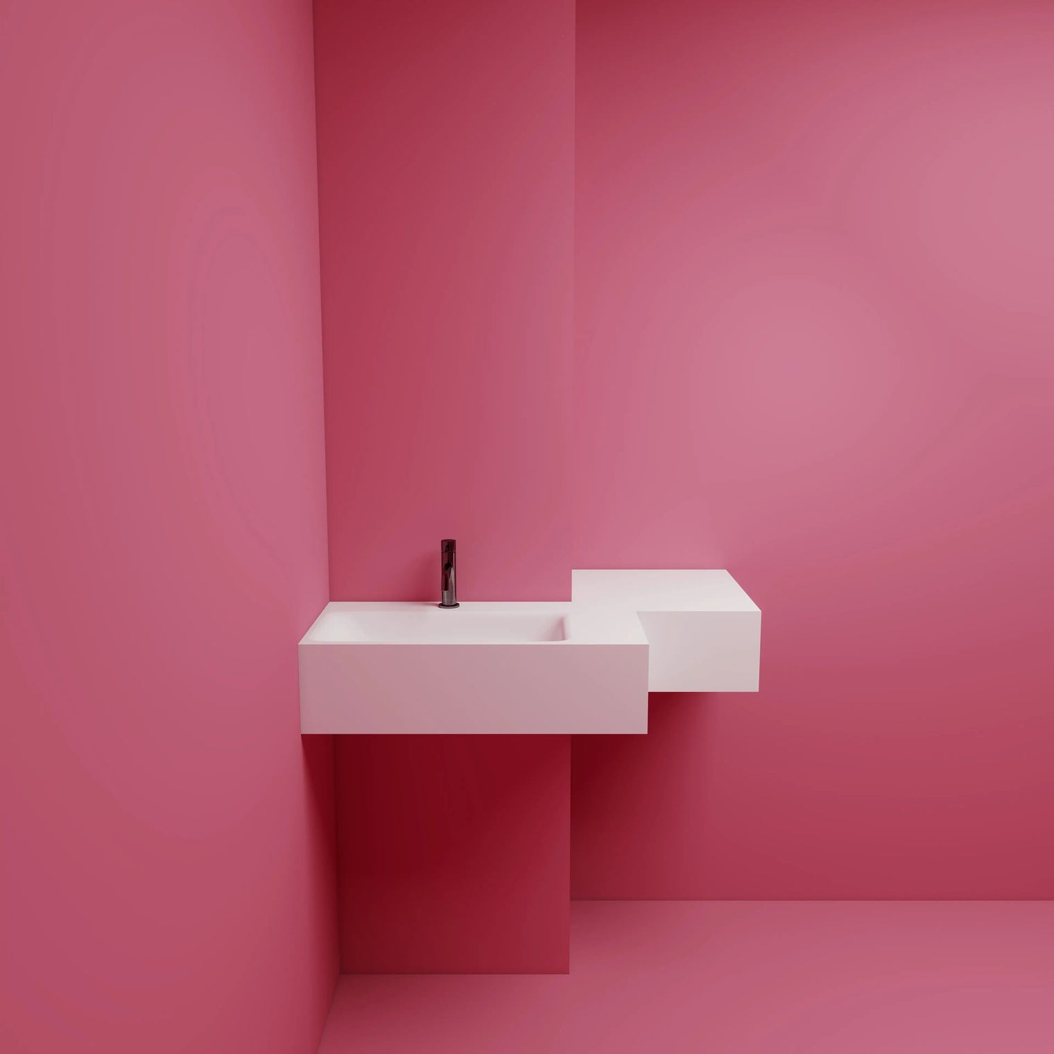 CUT-TO-FIT Modules Basin on left INFINITE BATH