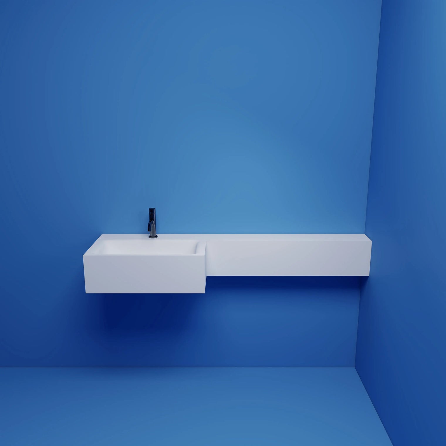 TETRIS CUT-TO-FIT Basin on left INFINITE BATH