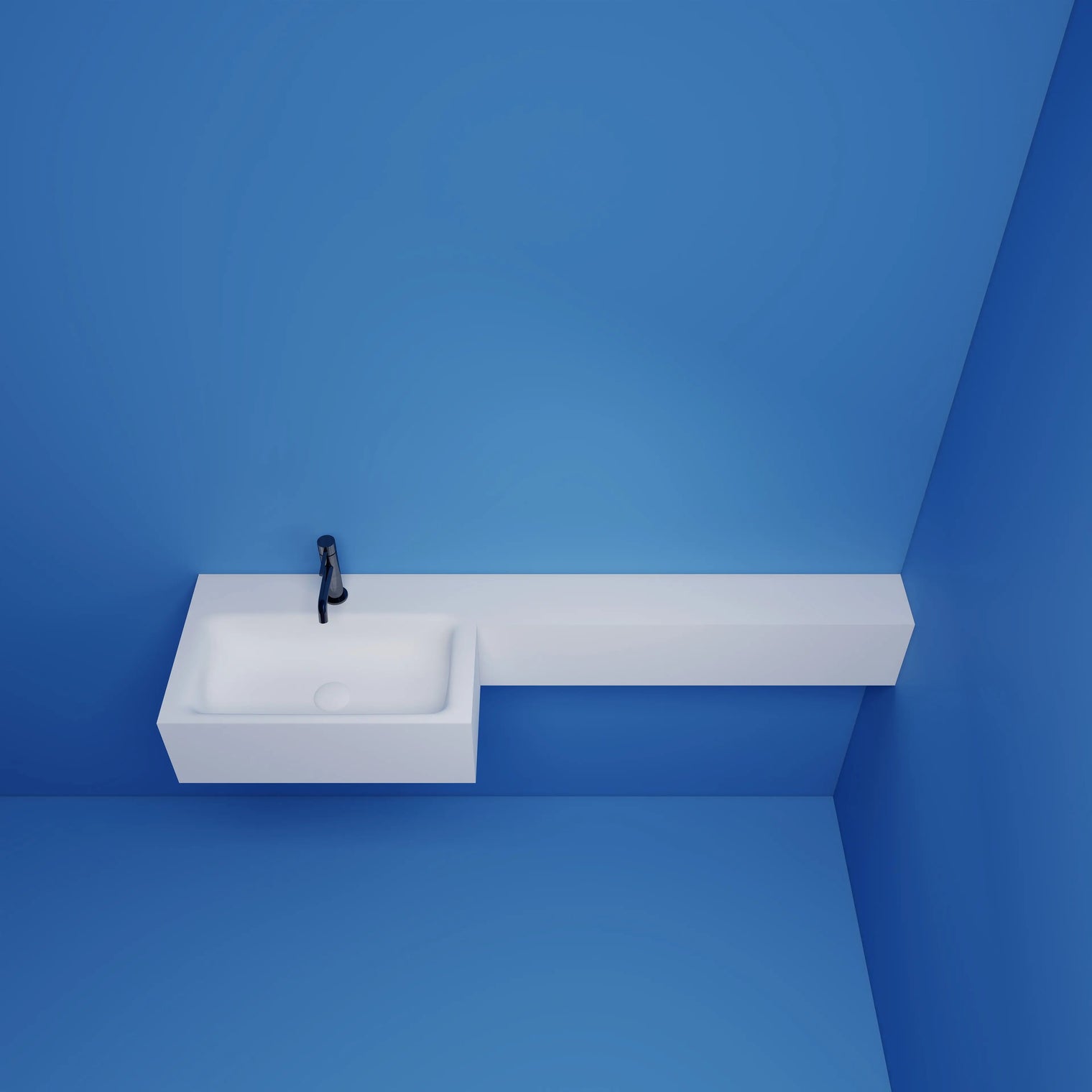 TETRIS CUT-TO-FIT Basin on left INFINITE BATH