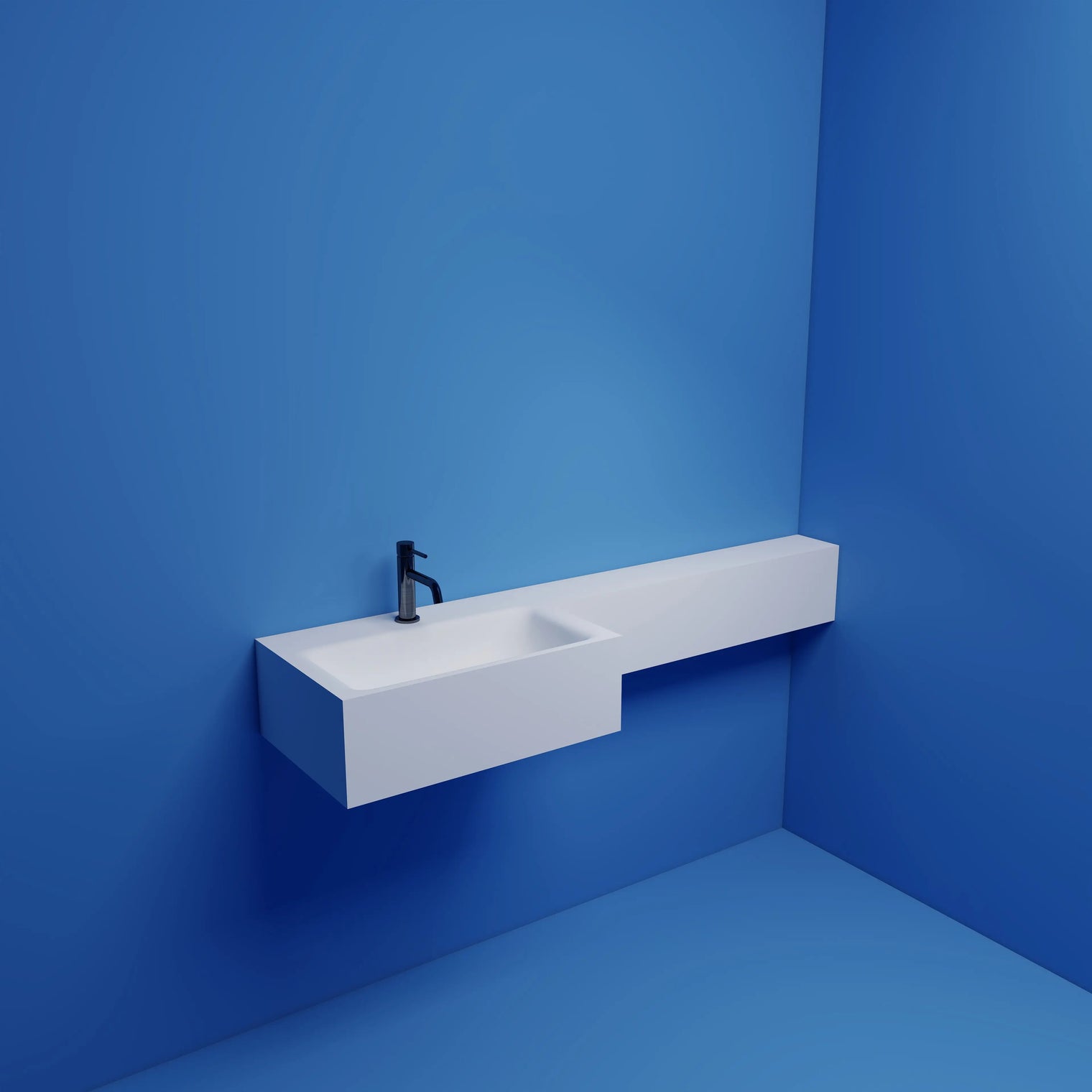 TETRIS CUT-TO-FIT Basin on left INFINITE BATH