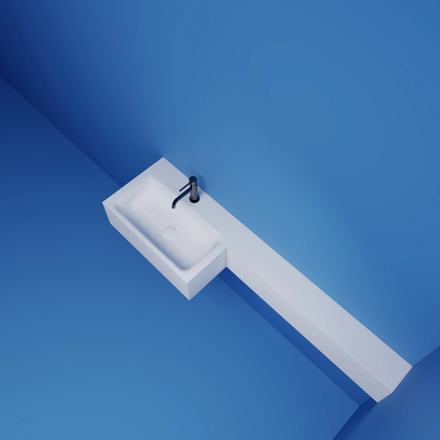 TETRIS CUT-TO-FIT Basin on left INFINITE BATH