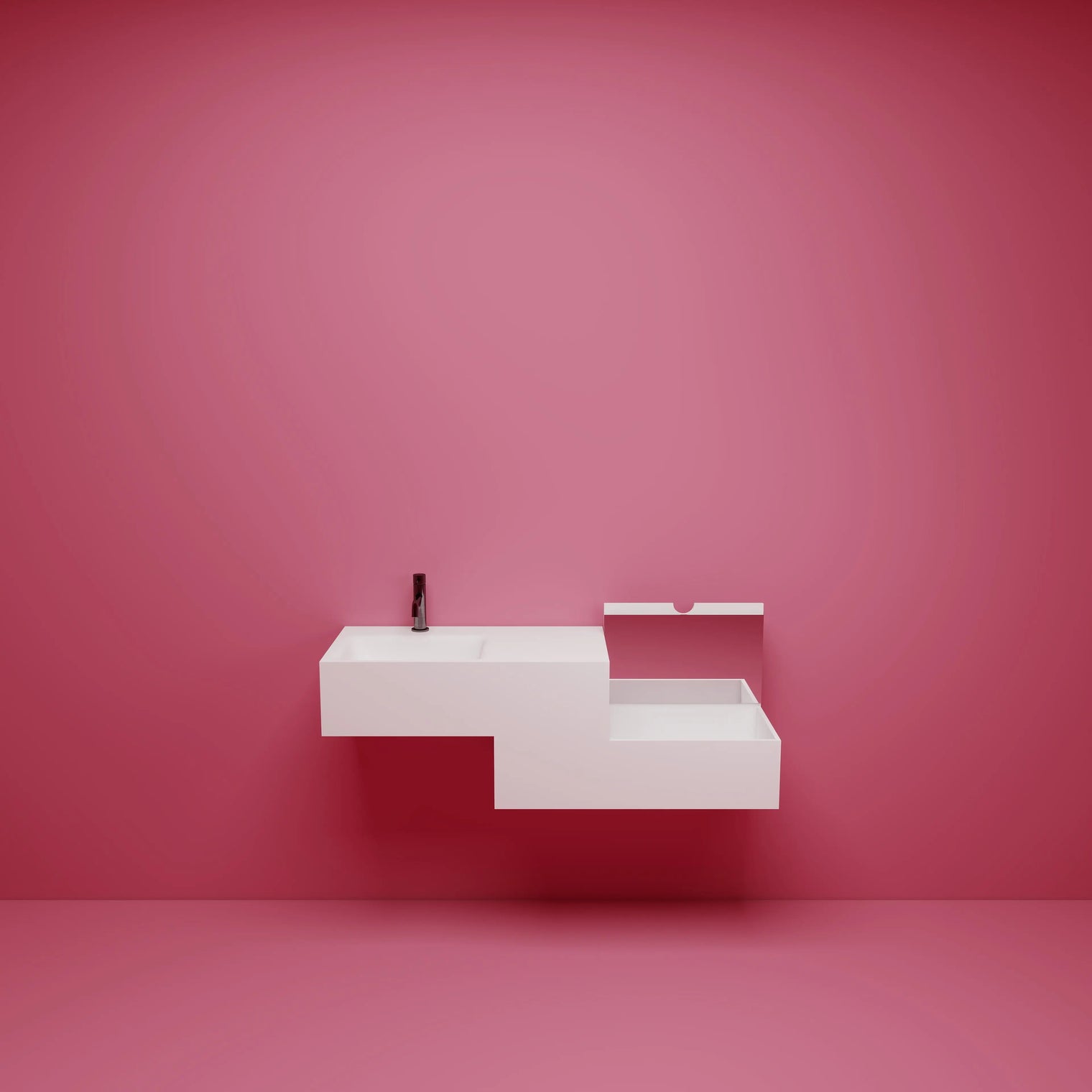 TETRIS Basin With Storage Modules TETRIS T Basin on left