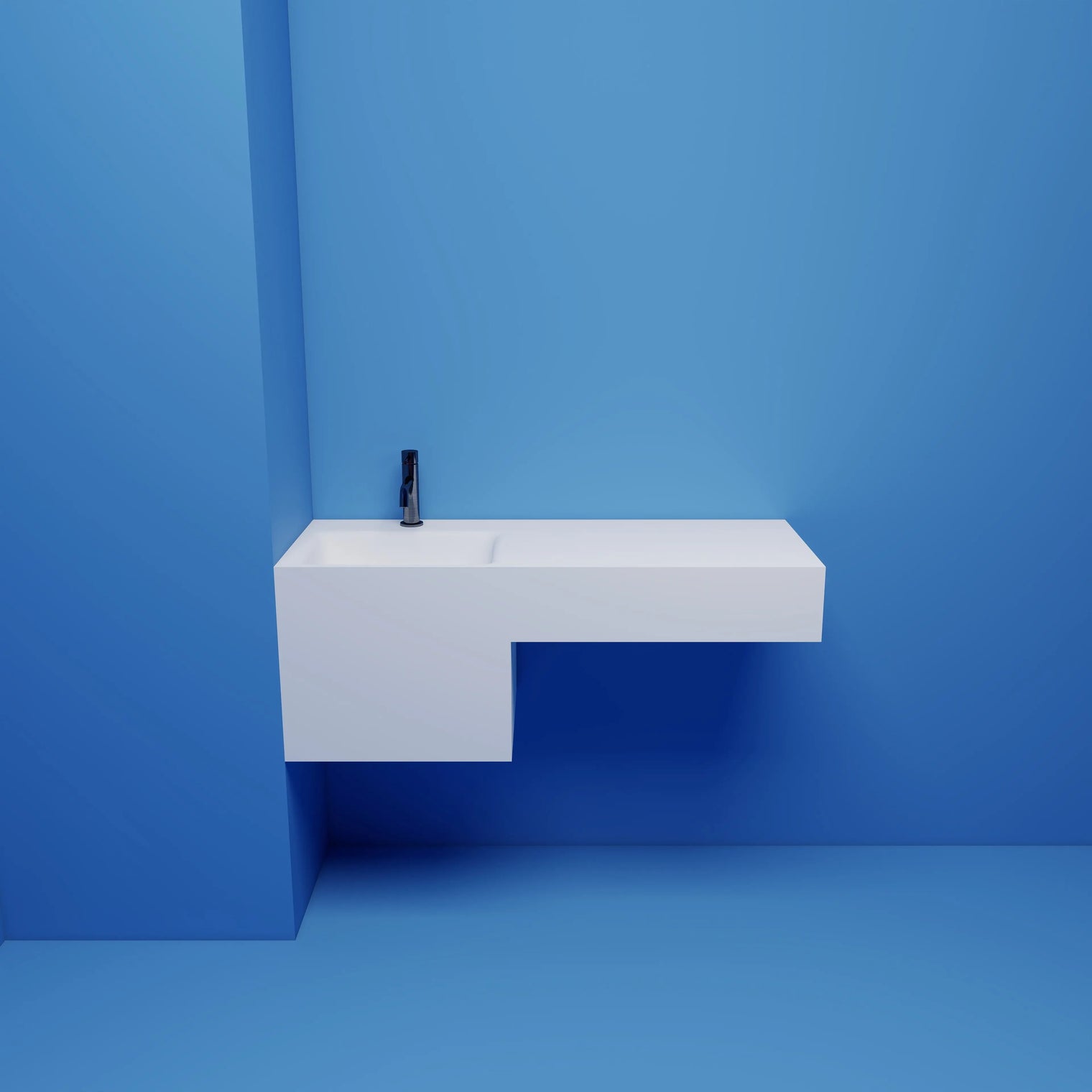 TETRIS CUT-TO-FIT Basin on left INFINITE BATH