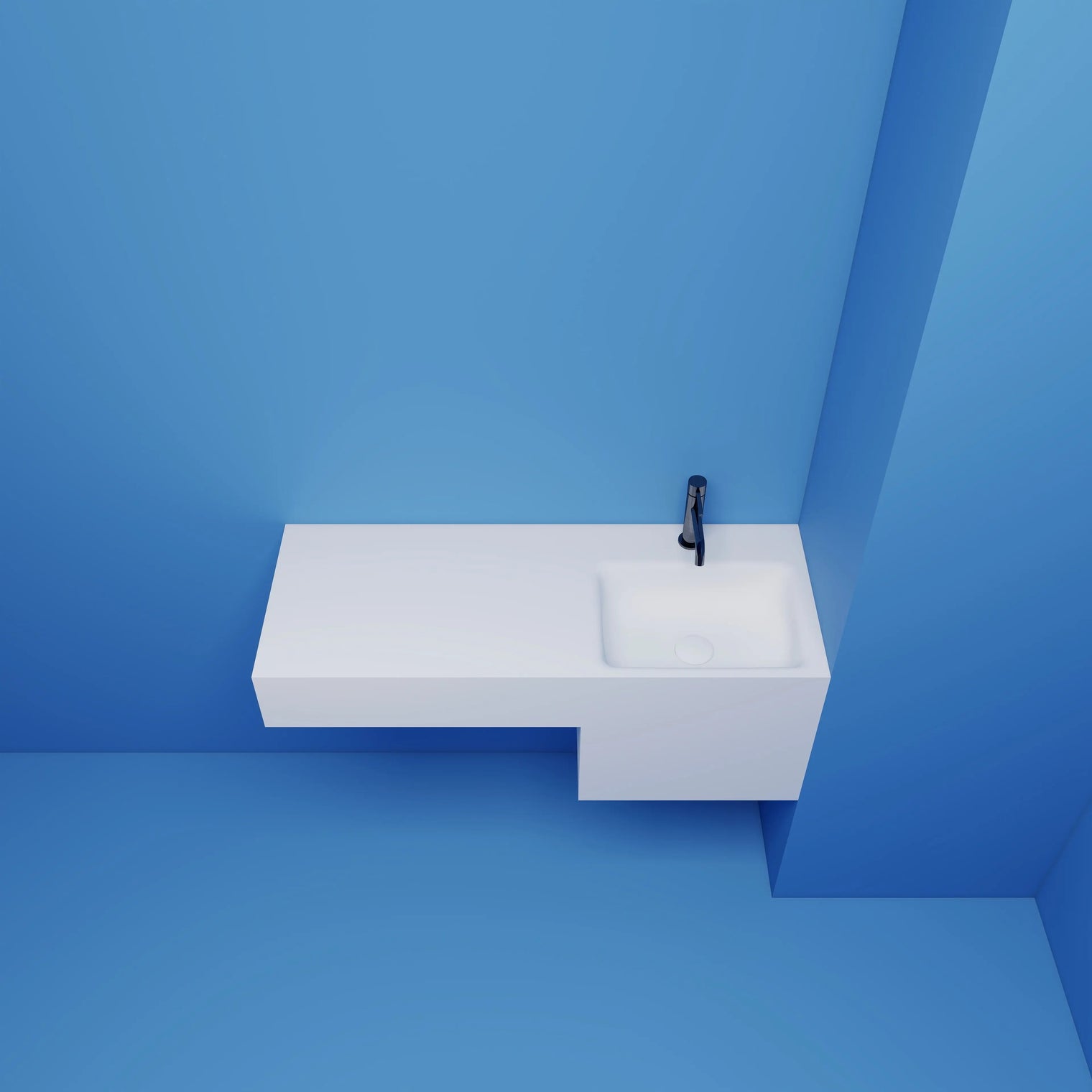 TETRIS CUT-TO-FIT Basin on Right INFINITE BATH