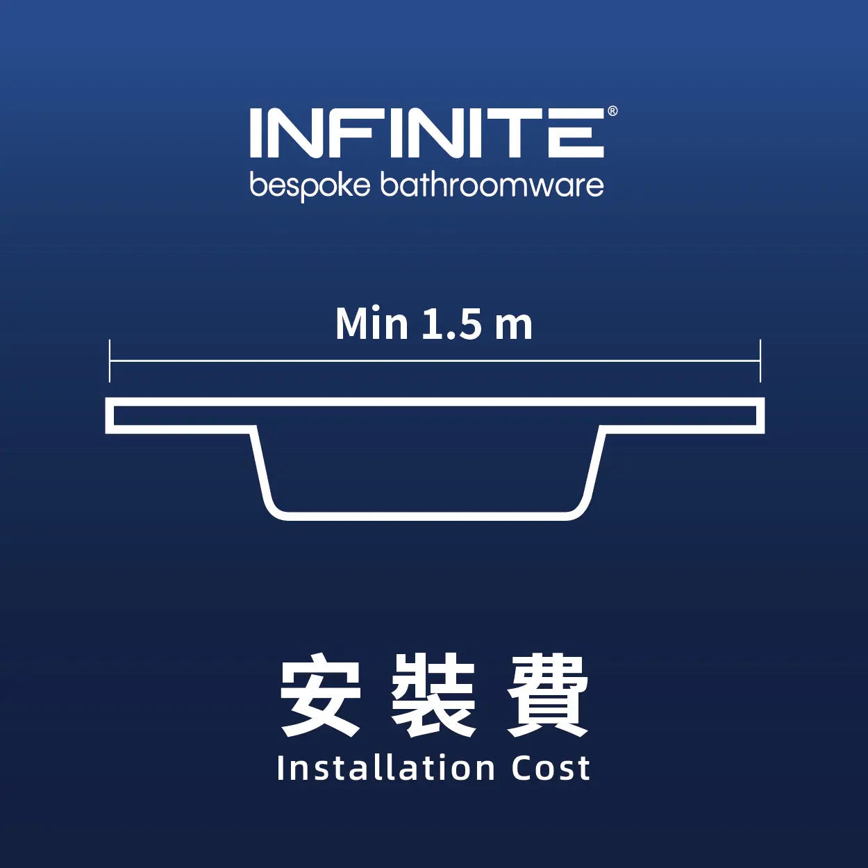 Installation service fee (Countertop Washbasin length over 1.5m)