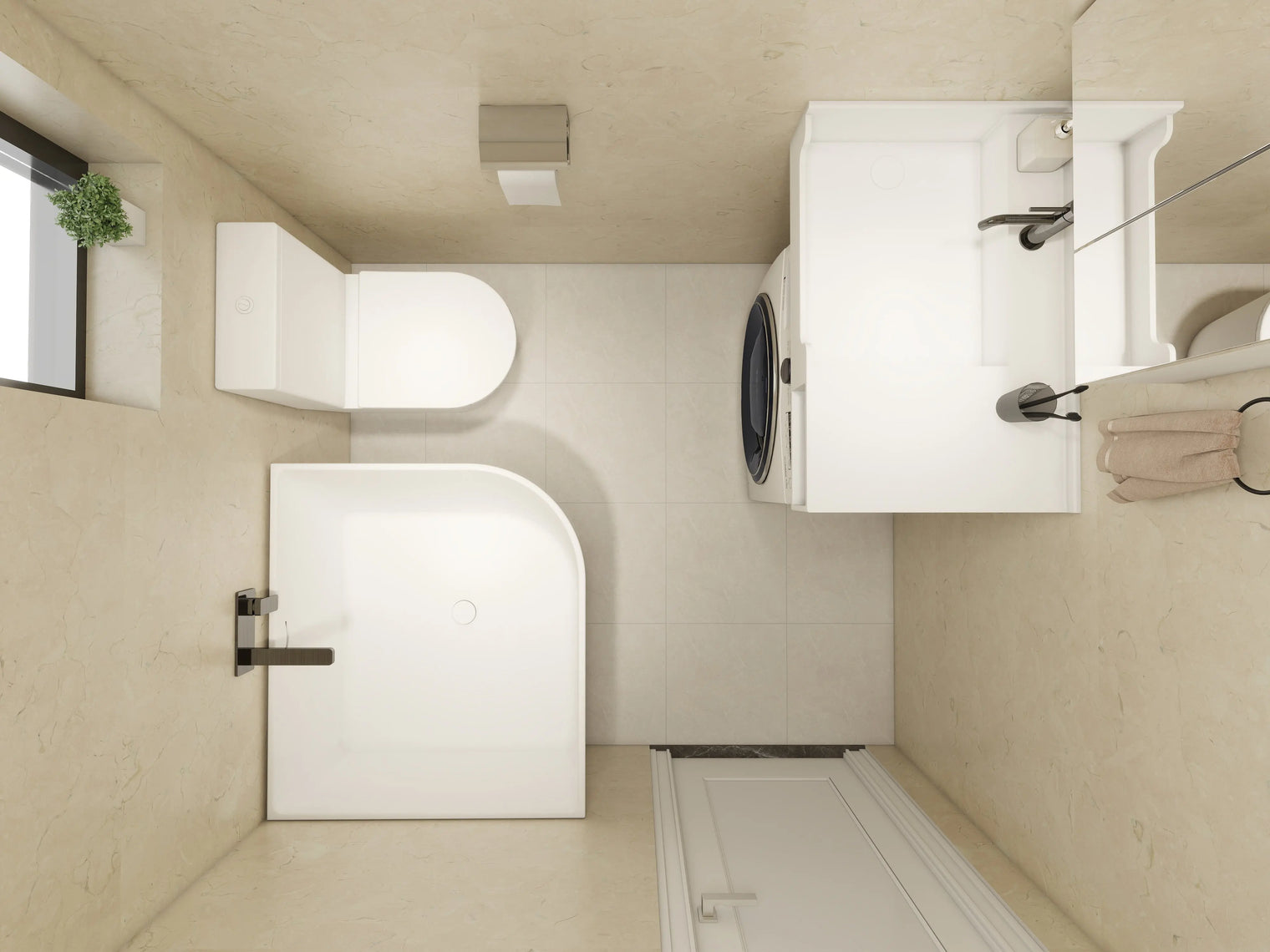 PURE Laundry Sink WM 80L w/Shelf INFINITE