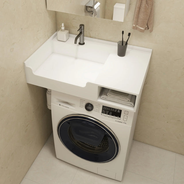 PURE Laundry Sink WM 80L w/Shelf INFINITE