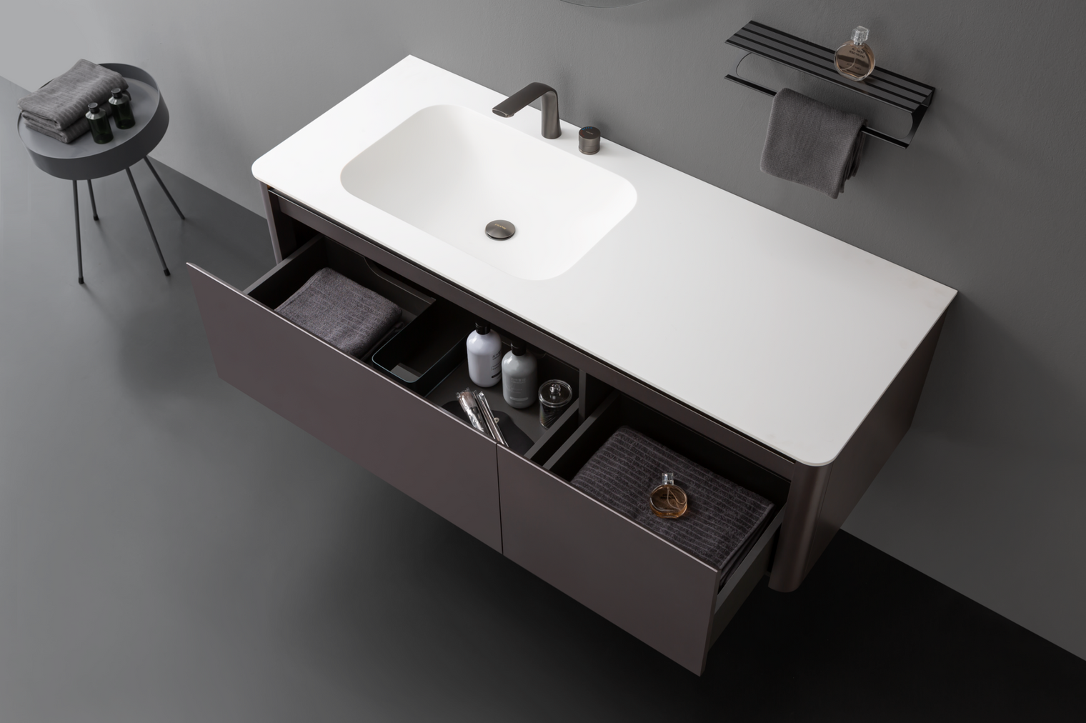 Oslo Washbasin Cabinet 150-WALL MOUNT WASHBASINS-INFINITE-訂造洗手盆,浴室翻新, small size bathtubs, custom-made bathtub HK,freestanding bathtub Hong Kong, 獨立式 浴缸 香港, premium bathtub brands HK, Where to buy bathtubs in Hong Kong, best custom bathroom furniture HK, Infinite Bath, Infinite浴缸, Cloakroom,Vanities, Mirrors,Bathroom Furniture, 浴室裝修,浴室 櫃 訂造
