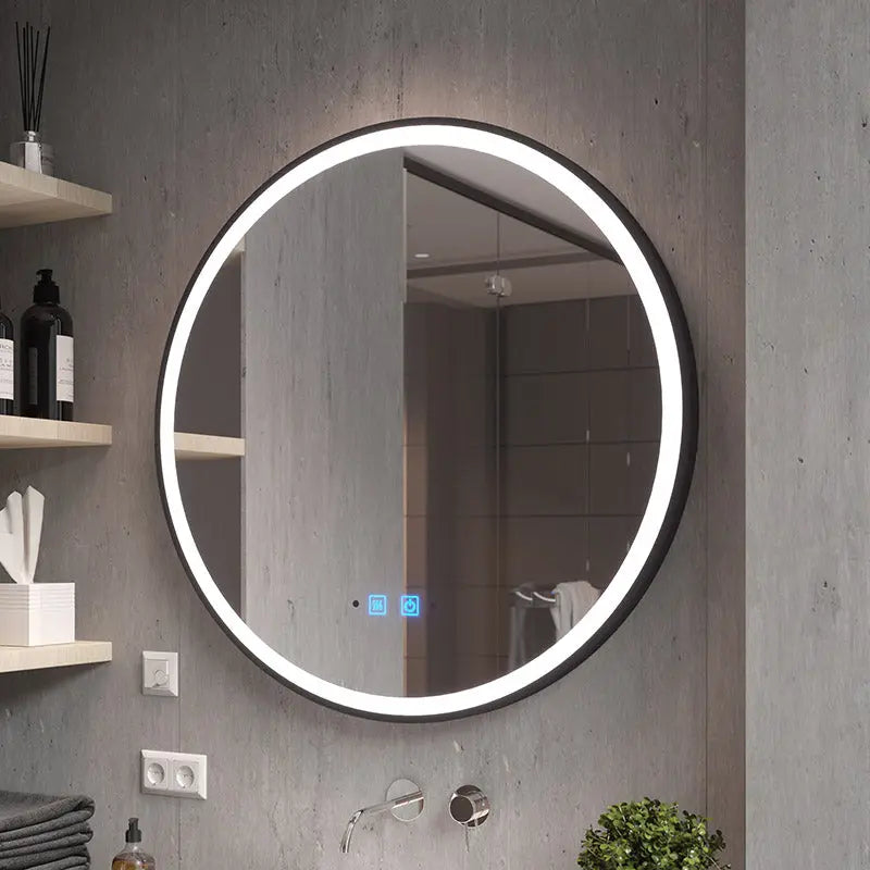 BURGOS LED Mirror 60-Bathroom Vanities-[BURGOS LED Mirror 60-Bathroom Vanities-Smart bathroom Hong Kong, Smart mirror toilet, LED bathroom mirror, Smart mirror with light, High-tech toilet mirror, Smart vanity mirror, Mirror with LED lighting, Modern toilet mirror, Smart makeup mirror, Mirror with built-in lights, Smart mirror for bathroom, Luxury bathroom mirror, Digital mirror Hong Kong, Smart home bathroom accessories,智能浴室 香港, 智能廁所鏡, LED 浴室鏡, 智能鏡帶燈, 高科技廁所鏡, 智能化妝鏡, 鏡子帶LED燈, 內置燈光鏡子, 浴室智能鏡, 豪華浴室鏡, 數碼鏡子 香港,