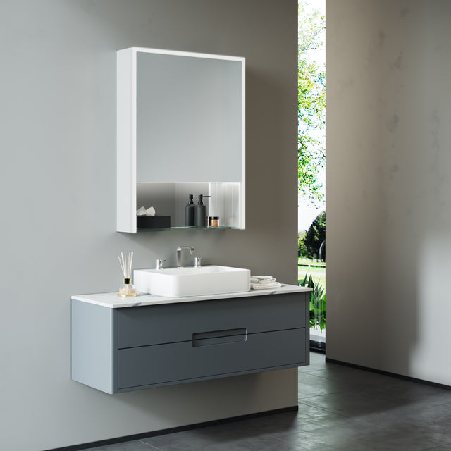 MARBELLA Mirror Cabinet 50-Bathroom Vanities-INFINITE-訂造洗手盆,浴室翻新, small size bathtubs, custom-made bathtub HK,freestanding bathtub Hong Kong, 獨立式 浴缸 香港, premium bathtub brands HK, Where to buy bathtubs in Hong Kong, best custom bathroom furniture HK, Infinite Bath, Infinite浴缸, Cloakroom,Vanities, Mirrors,Bathroom Furniture, 浴室裝修,浴室 櫃 訂造