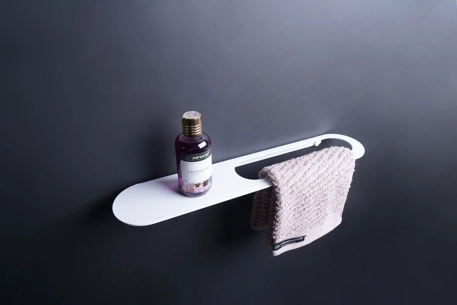 BARN Towel Rail 50 w/Shelf-Towel Rails & Towel Rings-high-end bathtub showroom Hong Kong, Infinite Bath, Infinite Showroom, mirror cabinet,Bathtub details, Bathroom Accessories,bathroom solid surface, bathroom tailor,bathroom furniture, 浴室物料,浴室配件,浴缸香港, Bathroomware ,Bespoke bathroom,洗手盤 訂造,Cloakroom,Vanities, Mirrors,Bathroom Furniture, 浴室裝修,浴室 櫃 訂造