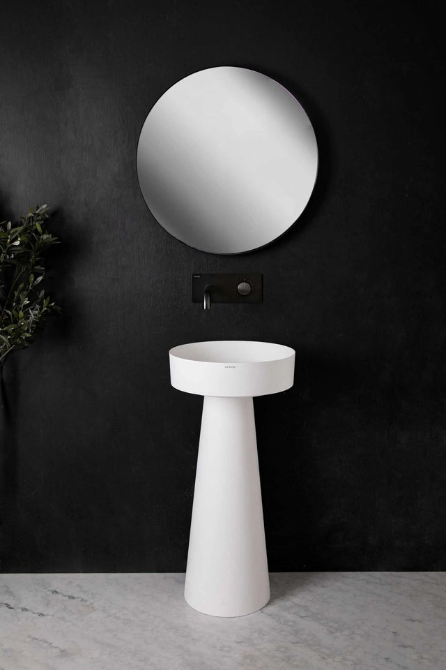 pedestal basin Float P D40 w/Pedestal-PEDESTAL WASHBASINS-訂造一體無縫洗手盆,Tailor made Washbasins,waterbasin hk, 浴室物料,浴室裝修,訂造洗手盆,浴室翻新,Bathroomware ,Bespoke bathroom,浴室配件,訂造浴室潔具,訂造浴室傢俬,香港 浴室設計 公司,best custom bathroom furniture HK, Infinite Bath