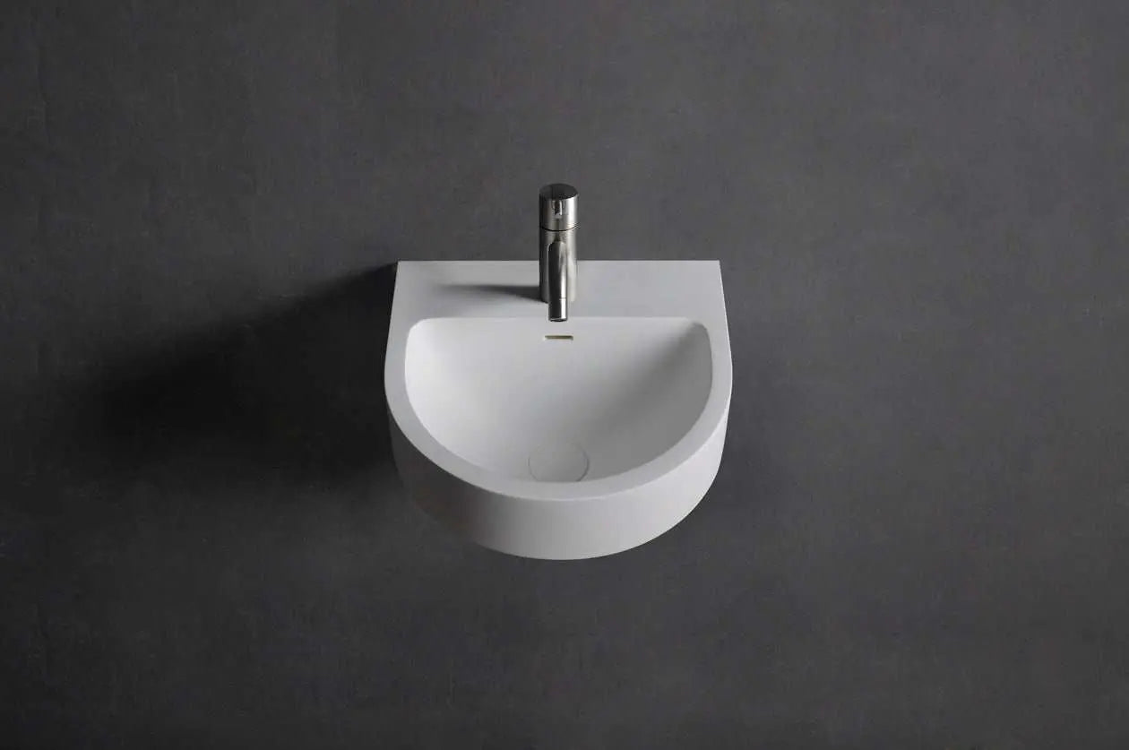 wall mounted sink Rina WM 38-WALL MOUNT WASHBASINS-訂造一體無縫洗手盆,Tailor made Washbasins,waterbasin hk, 浴室物料,浴室裝修,訂造洗手盆,浴室翻新,Bathroomware ,Bespoke bathroom,浴室配件,訂造浴室潔具,訂造浴室傢俬,香港 浴室設計 公司,best custom bathroom furniture HK, Infinite Bath