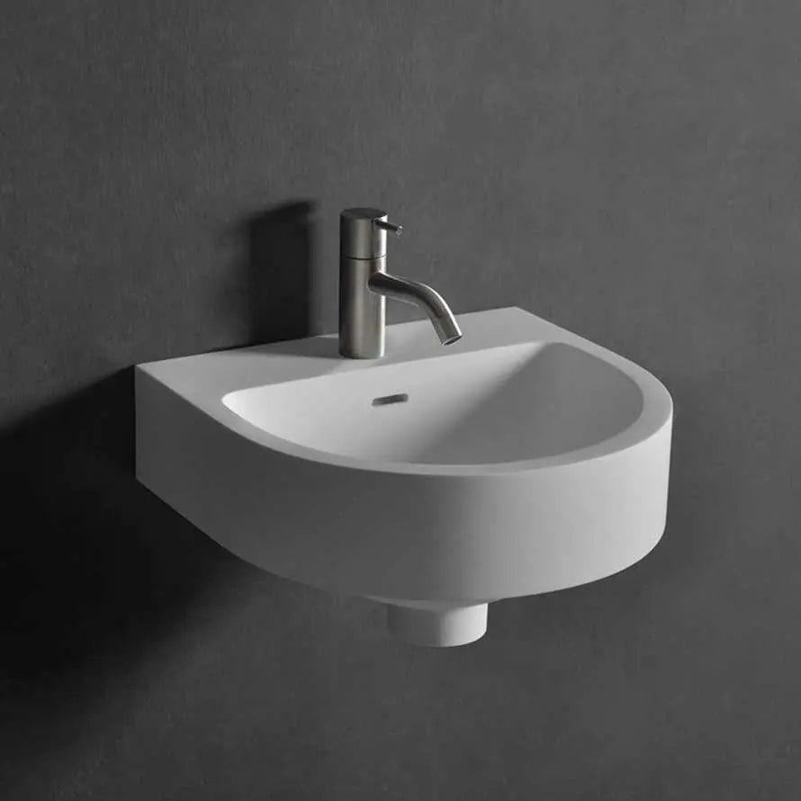wall mounted sink Rina WM 38-WALL MOUNT WASHBASINS-訂造一體無縫洗手盆,Tailor made Washbasins,waterbasin hk, 浴室物料,浴室裝修,訂造洗手盆,浴室翻新,Bathroomware ,Bespoke bathroom,浴室配件,訂造浴室潔具,訂造浴室傢俬,香港 浴室設計 公司,best custom bathroom furniture HK, Infinite Bath