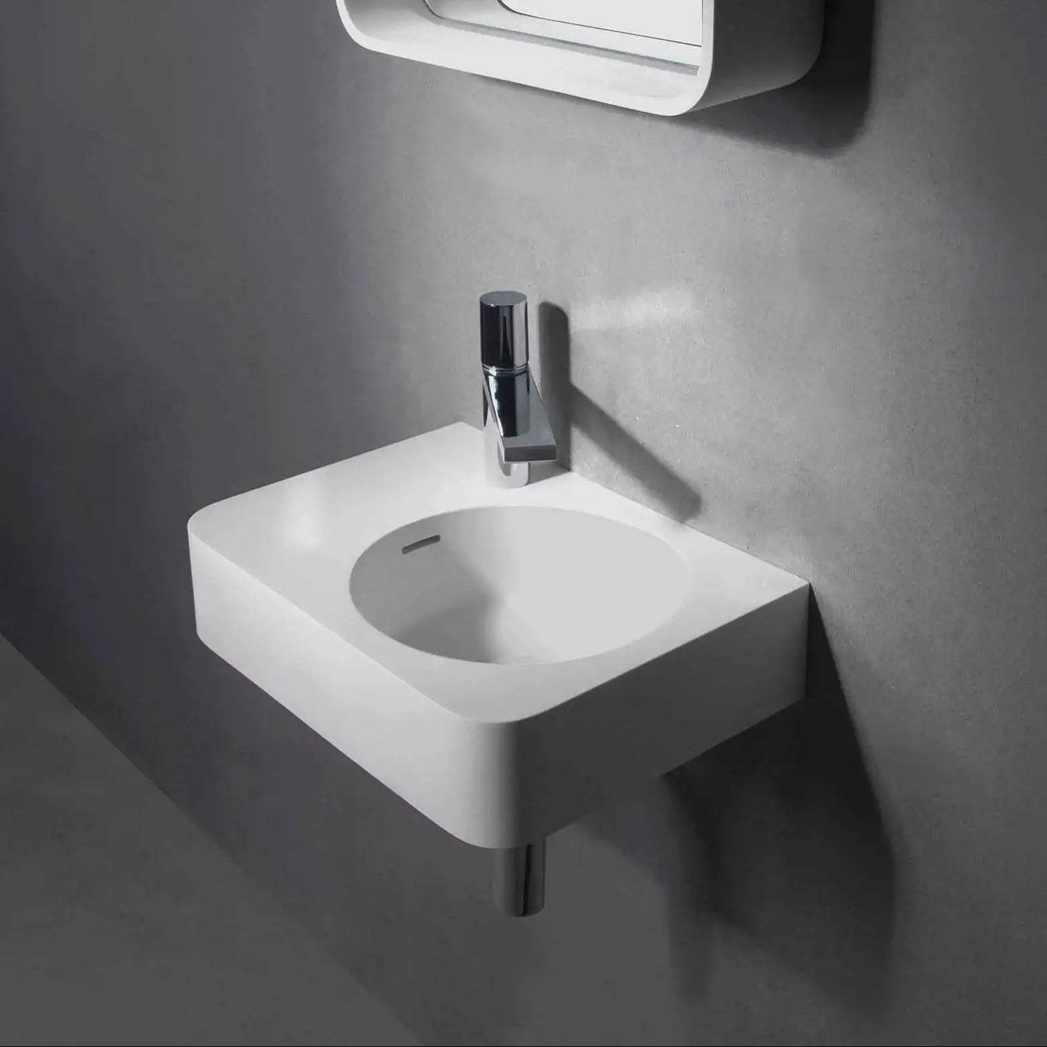 Cirque WM 45R-WALL MOUNT WASHBASINS-訂造一體無縫洗手盆,Tailor made Washbasins,waterbasin hk, 浴室物料,浴室裝修,訂造洗手盆,浴室翻新,Bathroomware ,Bespoke bathroom,浴室配件,訂造浴室潔具,訂造浴室傢俬,香港 浴室設計 公司,best custom bathroom furniture HK, Infinite Bath