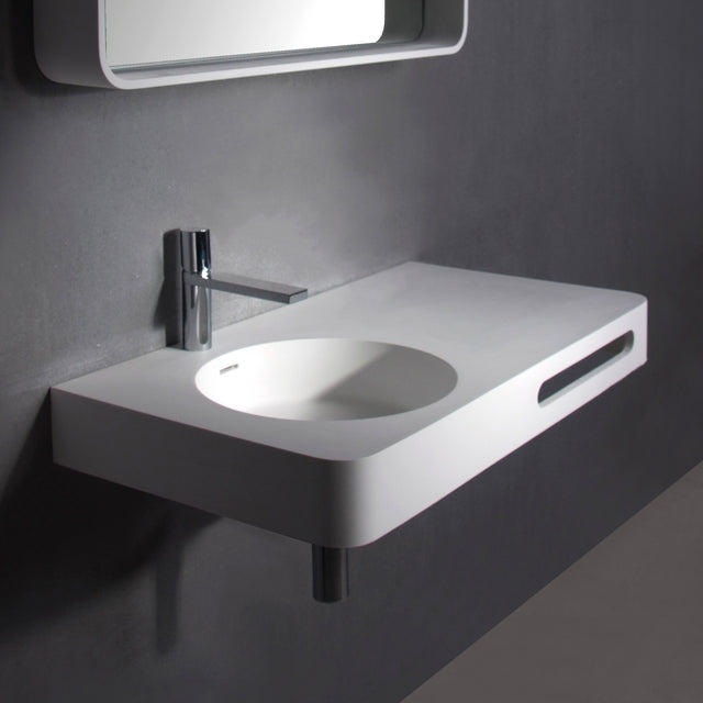 Cirque WM 90L-WALL MOUNT WASHBASINS-訂造一體無縫洗手盆,Tailor made Washbasins,waterbasin hk, 浴室物料,浴室裝修,訂造洗手盆,浴室翻新,Bathroomware ,Bespoke bathroom,浴室配件,訂造浴室潔具,訂造浴室傢俬,香港 浴室設計 公司,best custom bathroom furniture HK, Infinite Bath