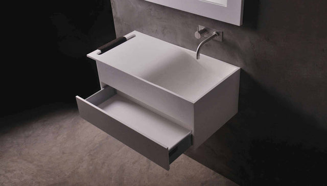 Christianssand WM 80R w/Drawer-WALL MOUNT WASHBASINS-訂造一體無縫洗手盆,Tailor made Washbasins,waterbasin hk, 浴室物料,浴室裝修,訂造洗手盆,浴室翻新,Bathroomware ,Bespoke bathroom,浴室配件,訂造浴室潔具,訂造浴室傢俬,香港 浴室設計 公司,best custom bathroom furniture HK, Infinite Bath